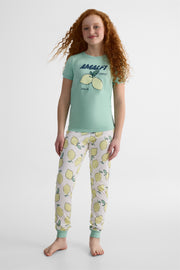 Ensemble de nuit 2 pièces en jersey - Ado fille && VERT