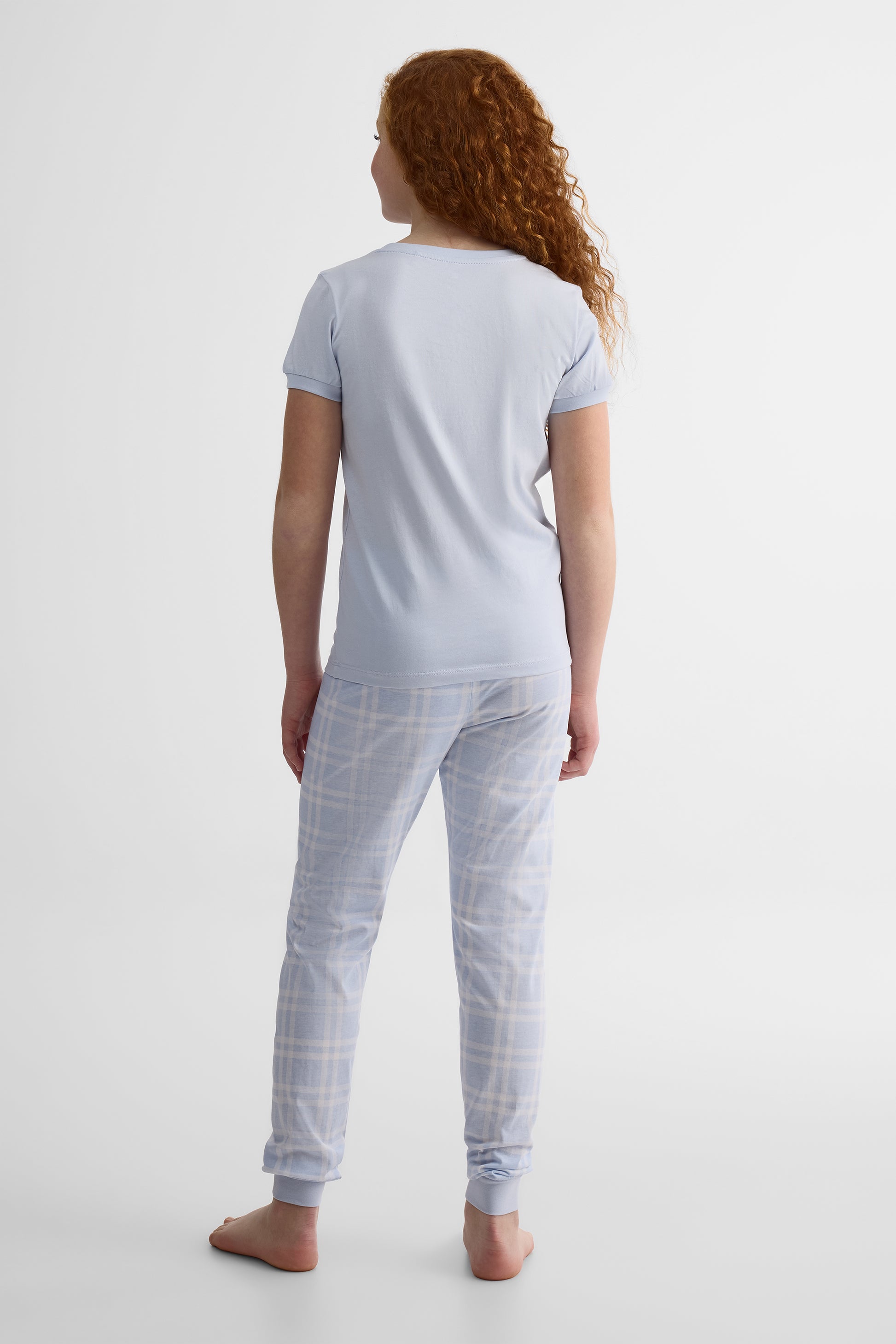 Ensemble de nuit 2 pièces en jersey - Ado fille && BLEU