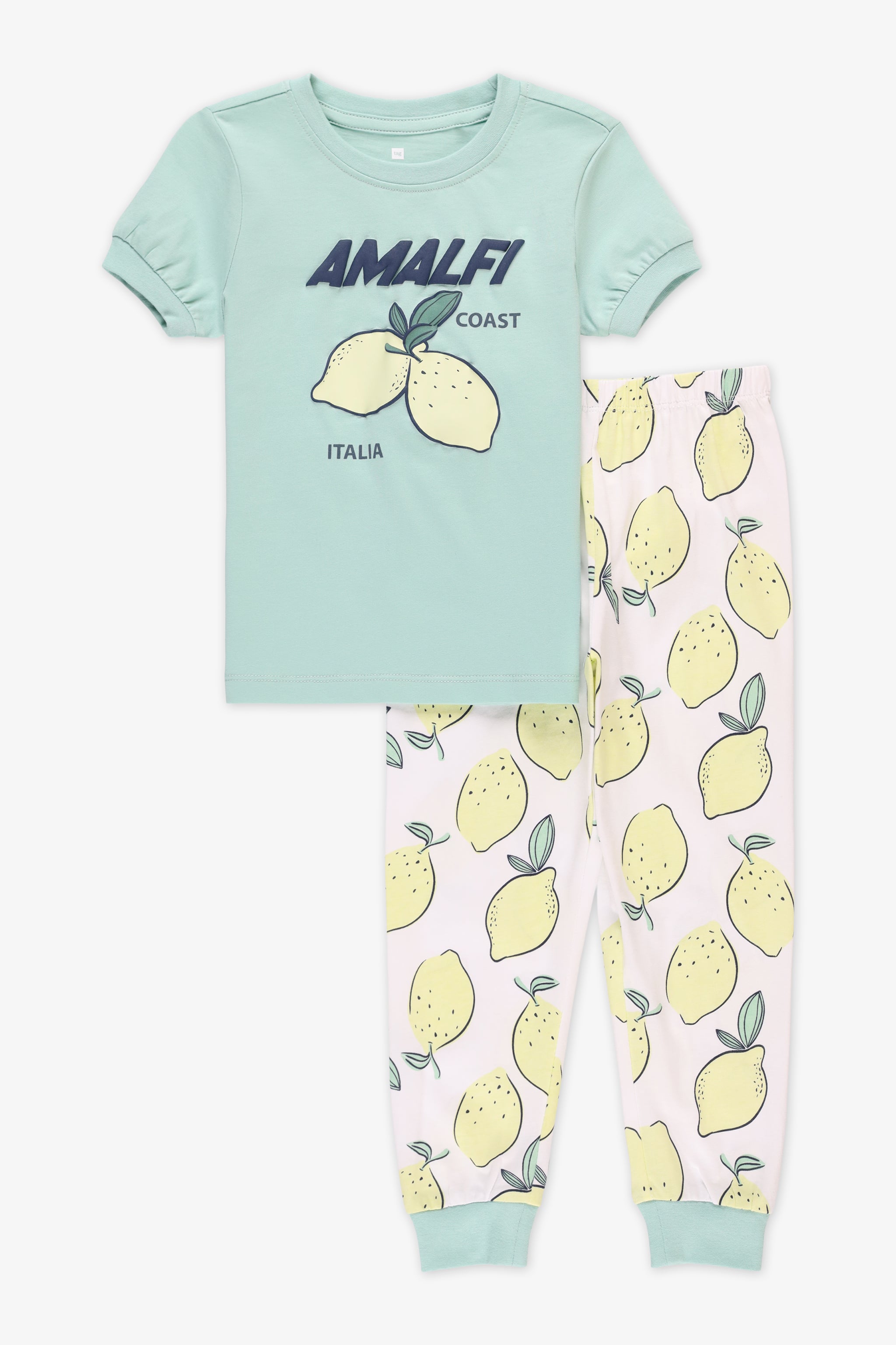 Ensemble de nuit 2 pièces en jersey - Ado fille && VERT