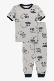 Ensemble 2 pièces de nuit en jersey - Enfant fille 2/35$ && GRIS MIXTE