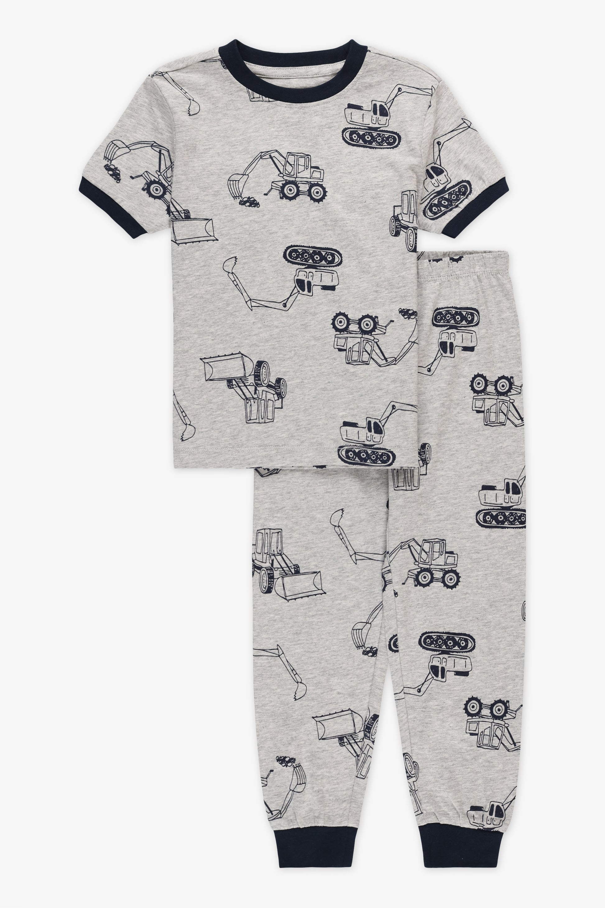 Ensemble 2 pièces de nuit en jersey - Enfant fille 2/35$ && GRIS MIXTE