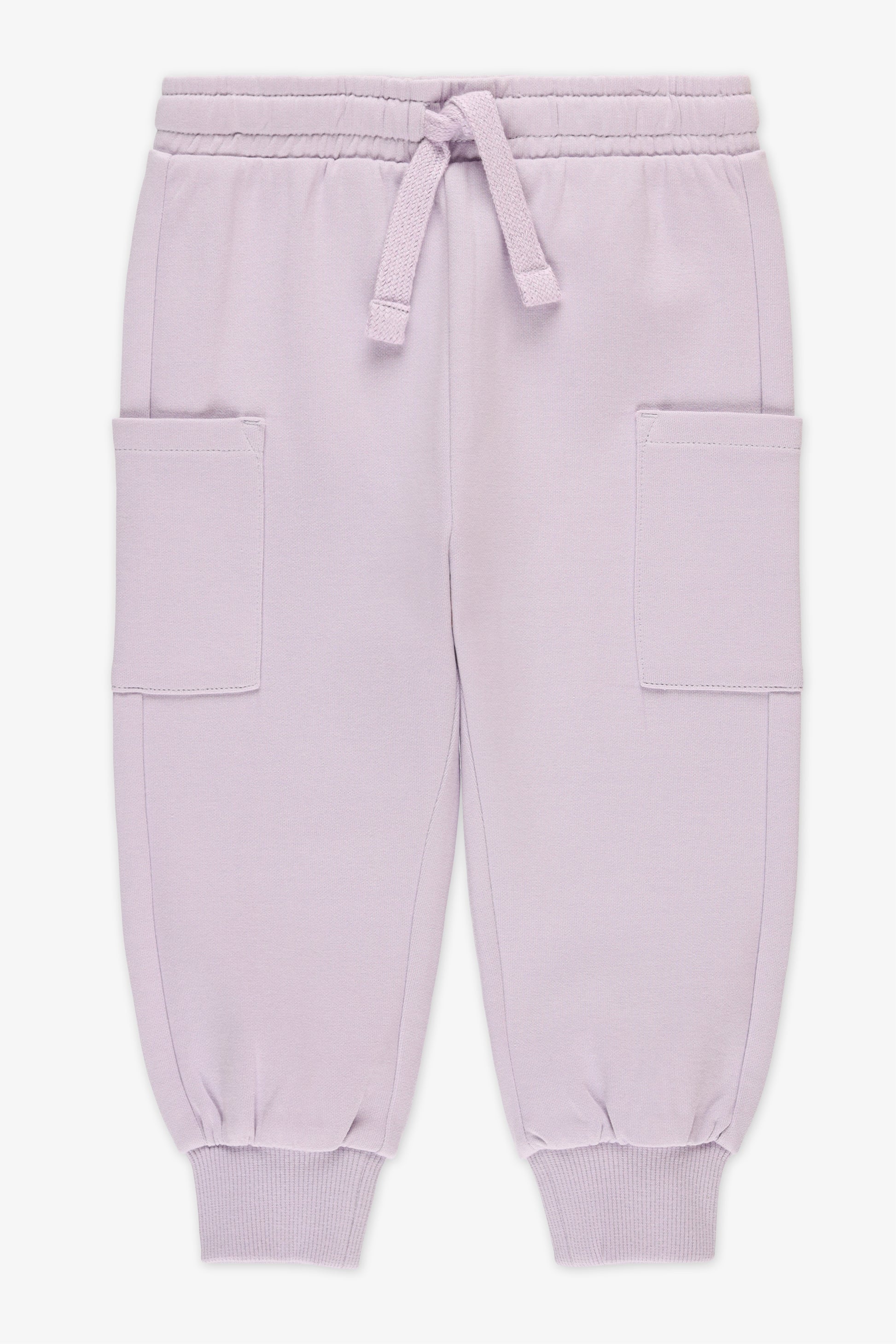 Jogger taille élastique avec poches - Bébé fille && MAUVE