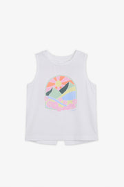 Camisole col rond graphique en Tencel - Bébé garçon && BLANC