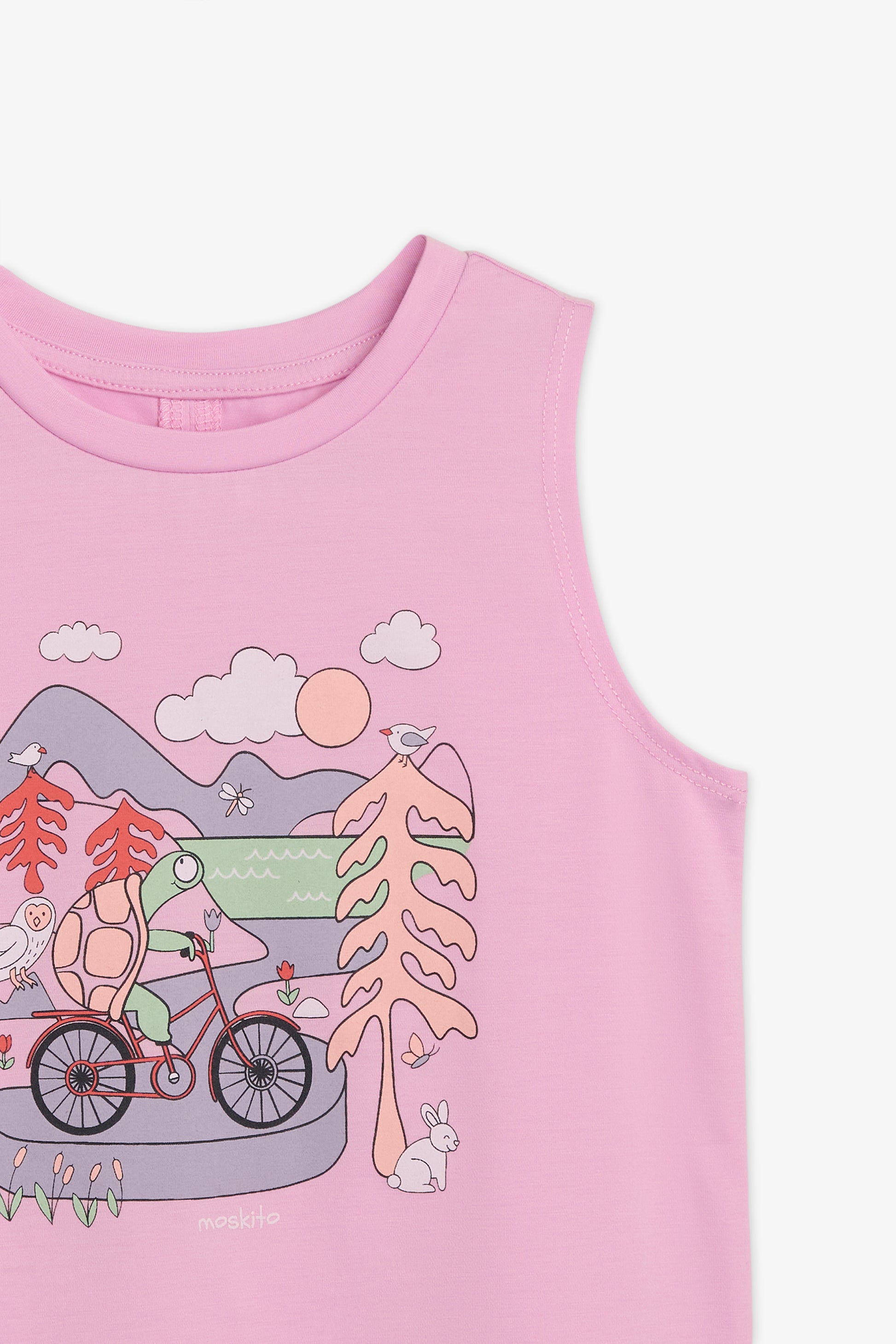 Camisole col rond graphique en Tencel - Bébé garçon && ROSE