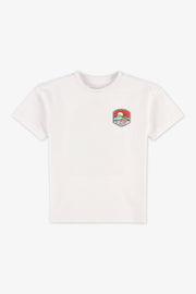 Chandail M/courtes uni avec imprimé - Bébé fille && BLANC