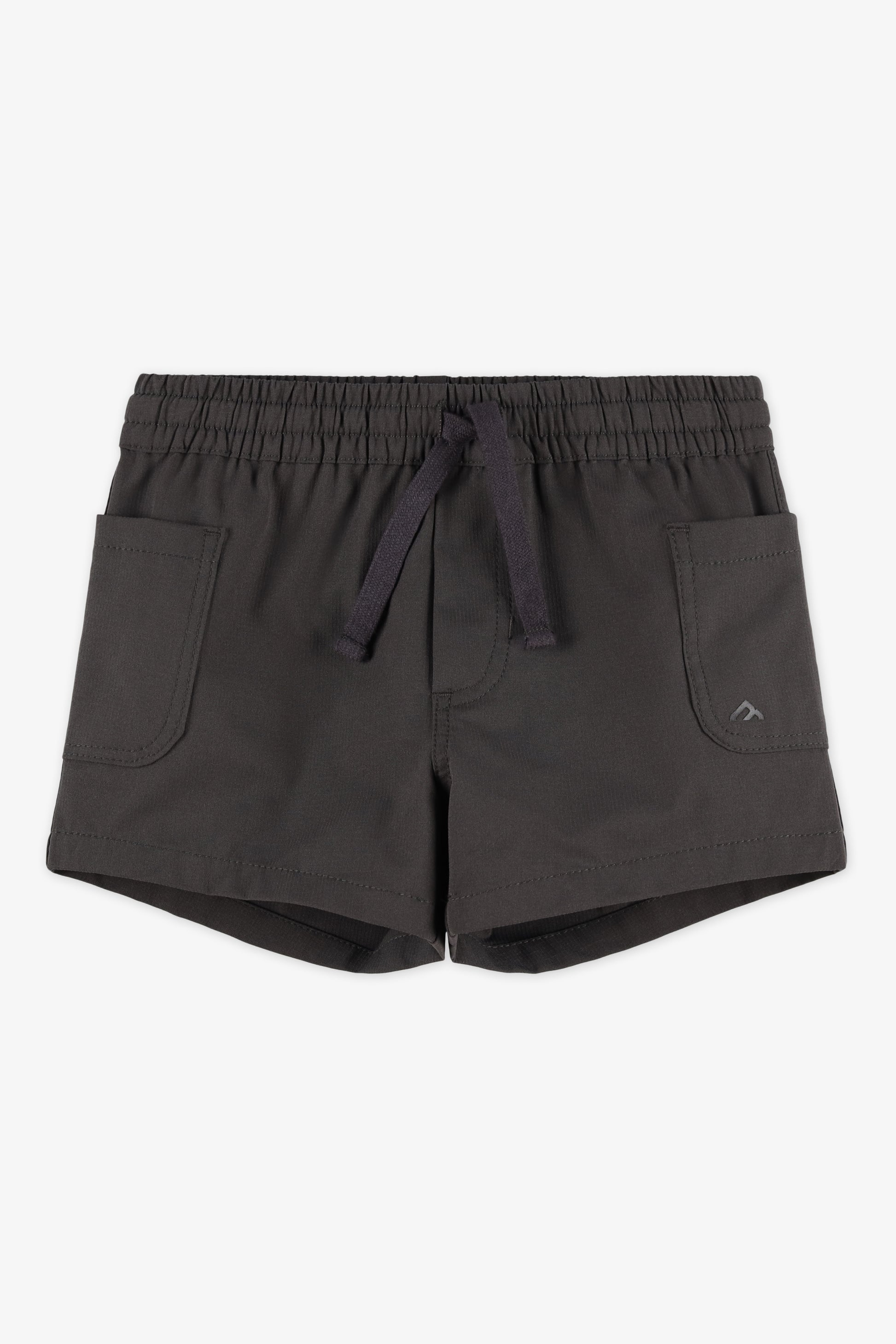 Short cargo élastique avec poches - Enfant fille && CHARBON
