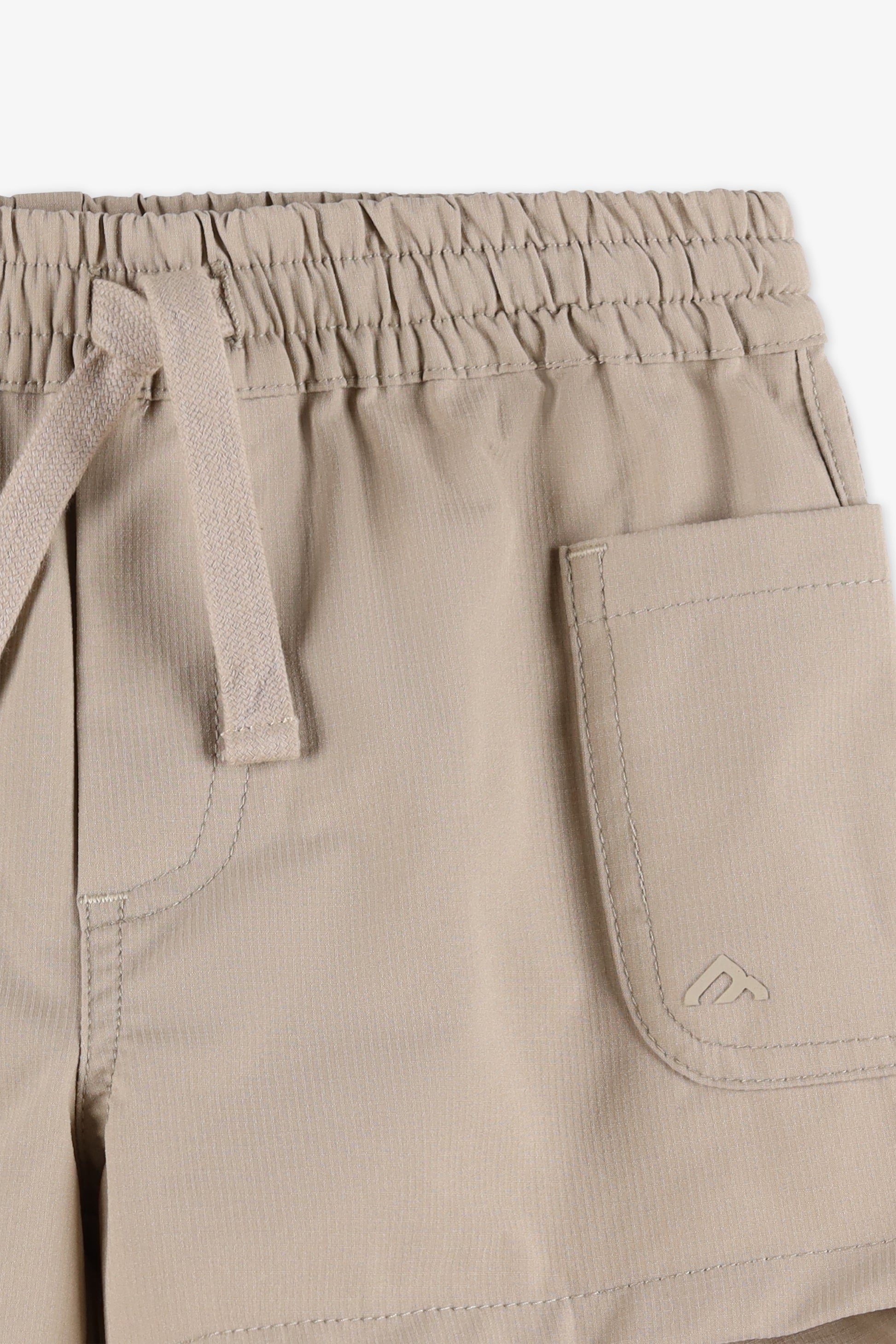 Short cargo élastique avec poches - Enfant fille && BRONZÉ
