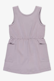 Robe S/manches col V croisée - Enfant fille && MAUVE