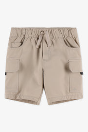 Short cargo élastique avec poches - Enfant garçon && BRONZÉ