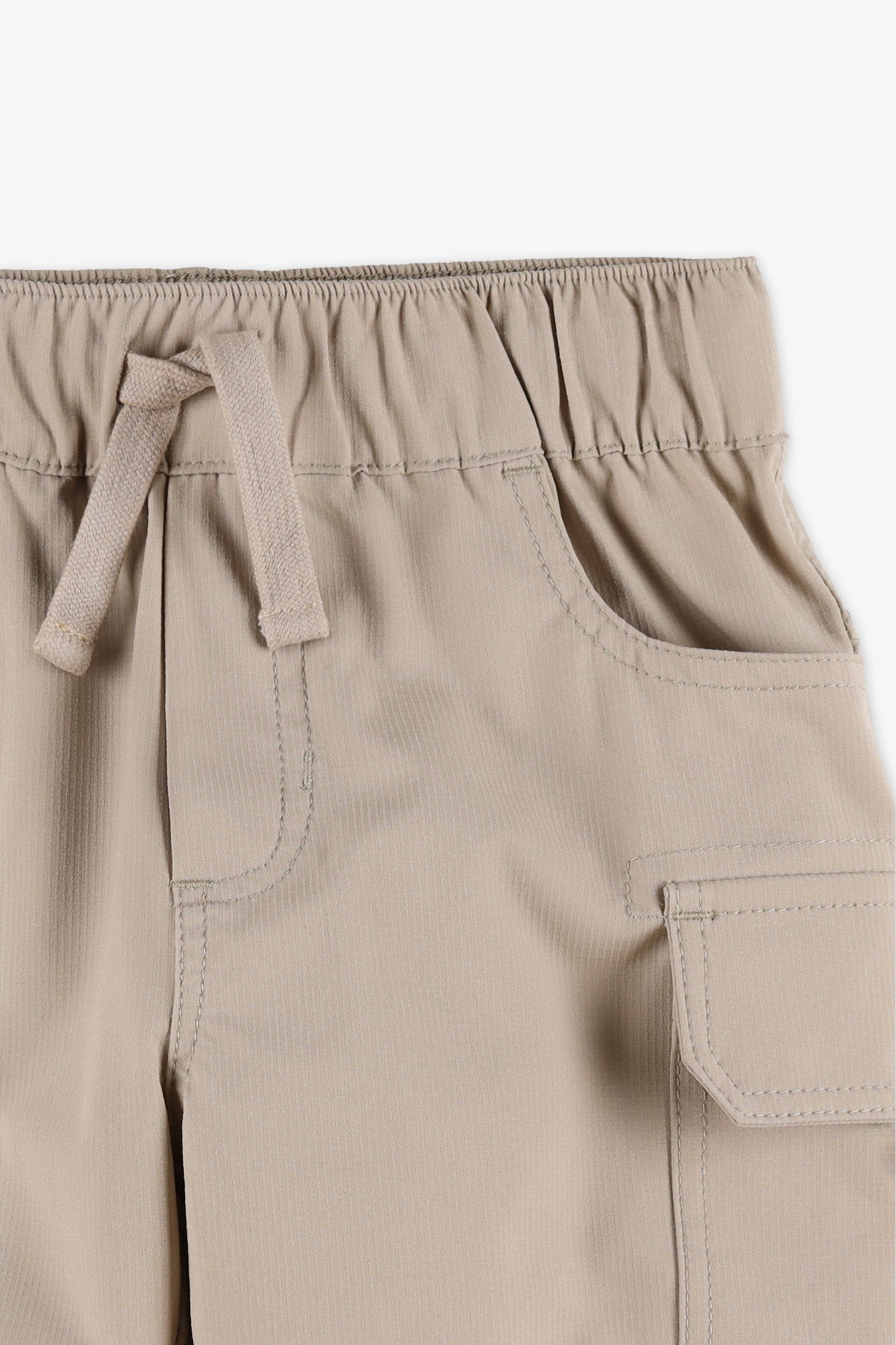 Short cargo élastique avec poches - Enfant garçon && BRONZÉ
