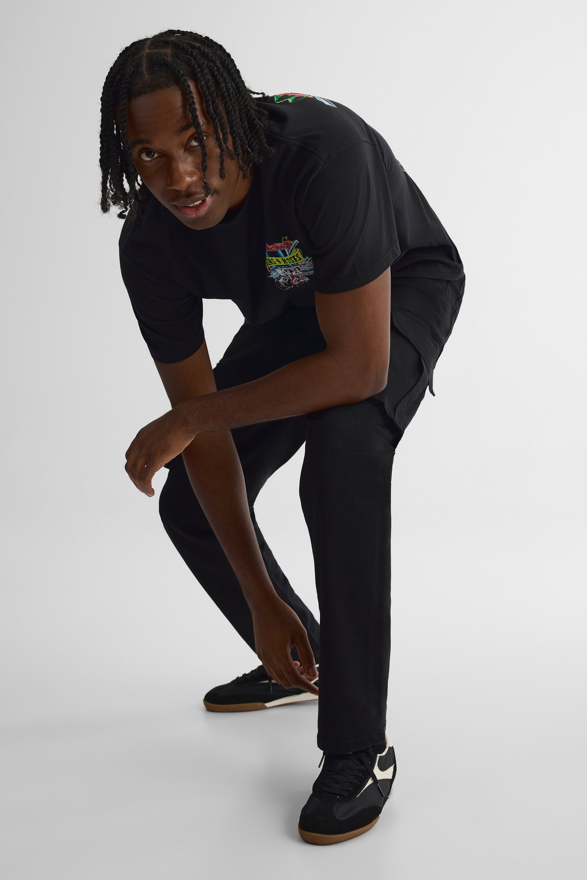 Jeans cargo loose fit stretch noir – Homme && DENIM NOIR