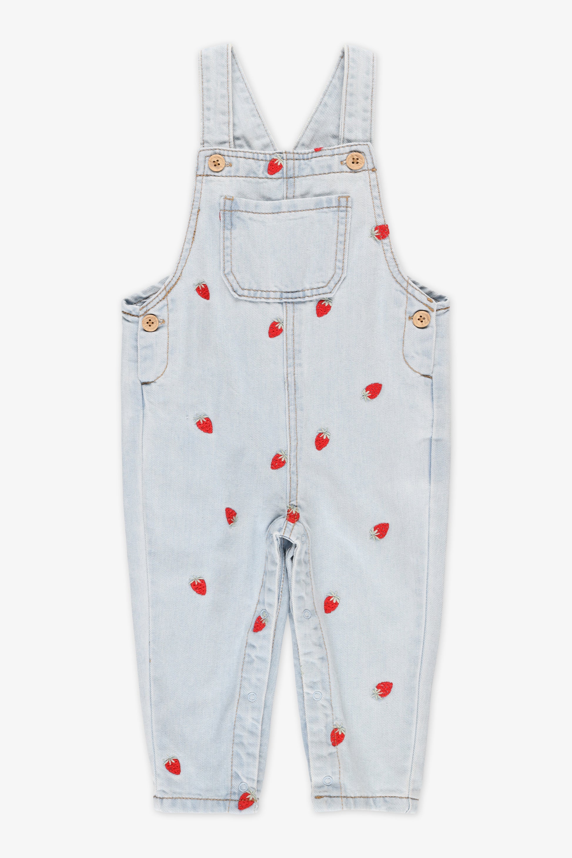 Salopette en denim léger – Bébé fille && DENIM PALE