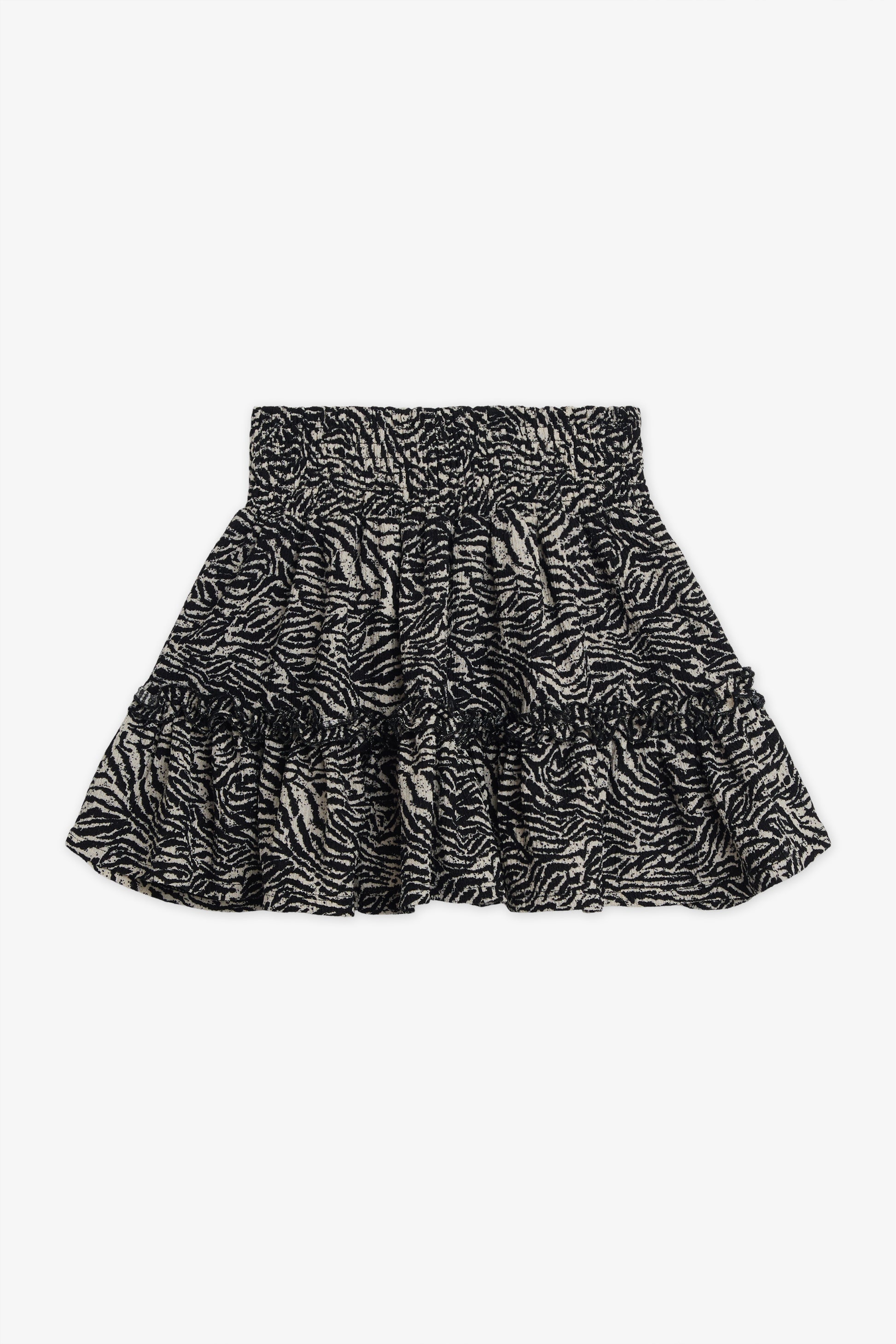 Jupe à volant crinkled - Enfant fille && BEIGE/MULTI