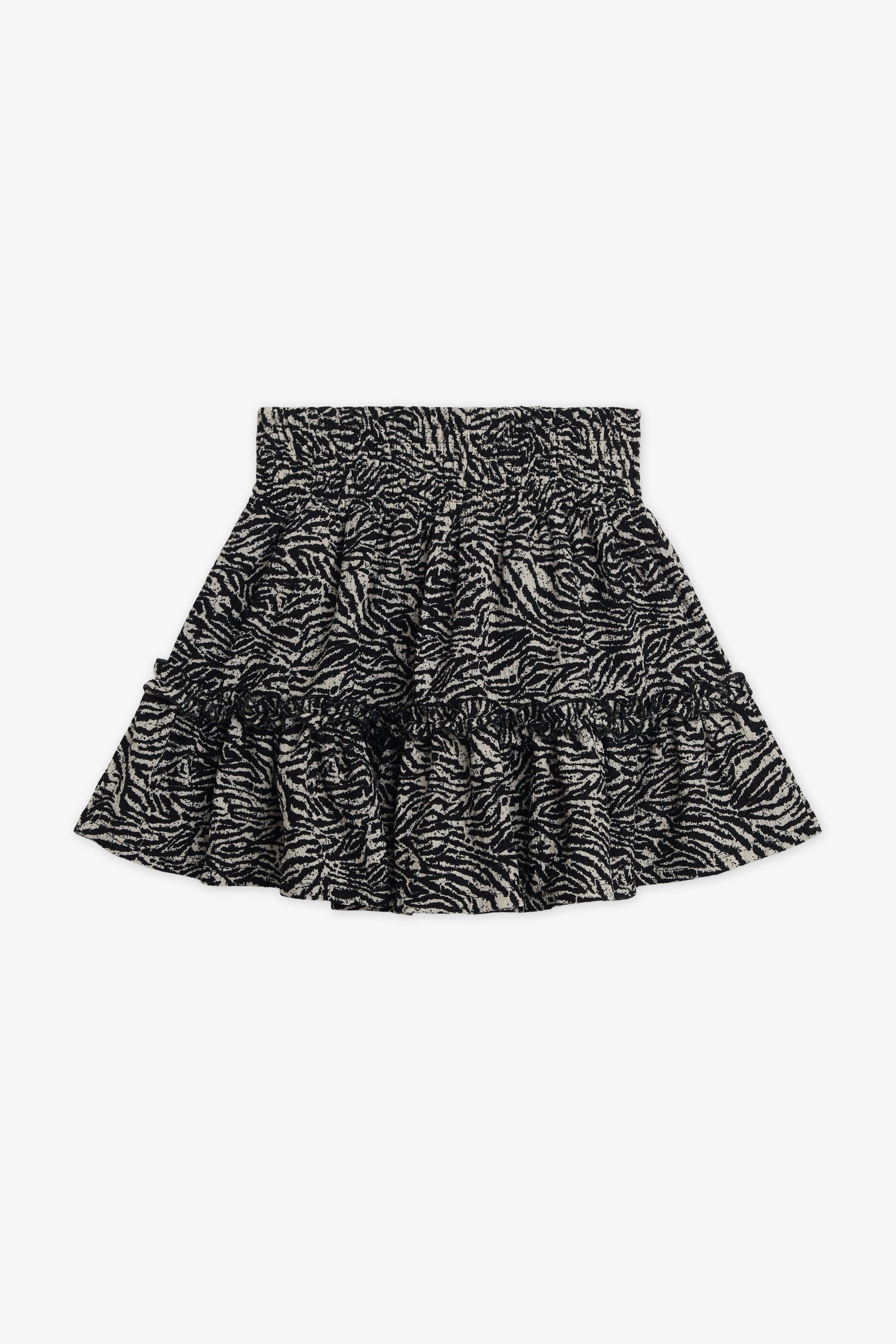 Jupe à volant crinkled - Enfant fille && BEIGE/MULTI