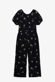 Une pièce m/courtes texturé - Enfant fille && NOIR/MULTI