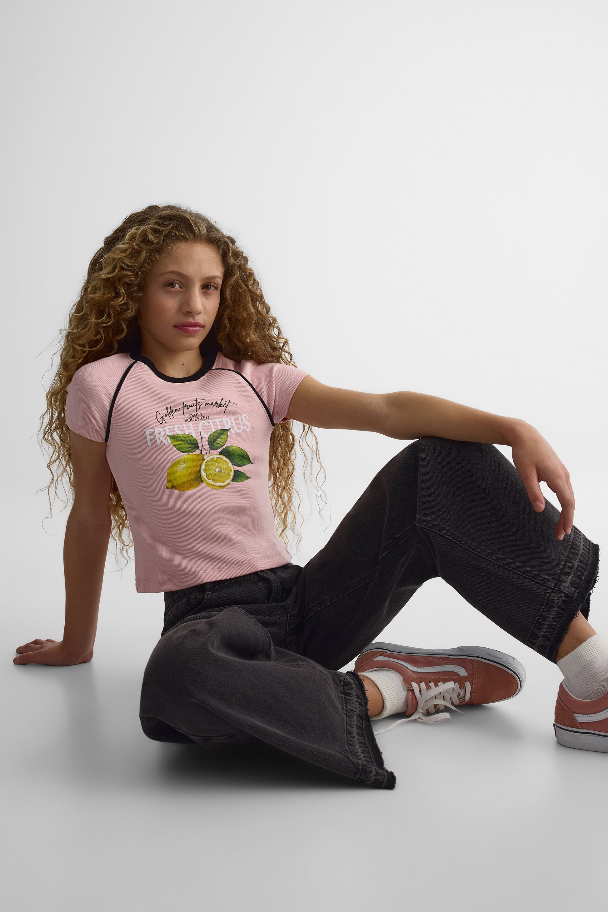 Chandail Raglan ajusté avec imprimé – Ado fille && ROSE
