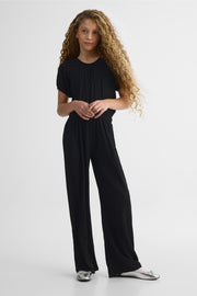 Robe à manches bouffantes - Enfant fille && NOIR