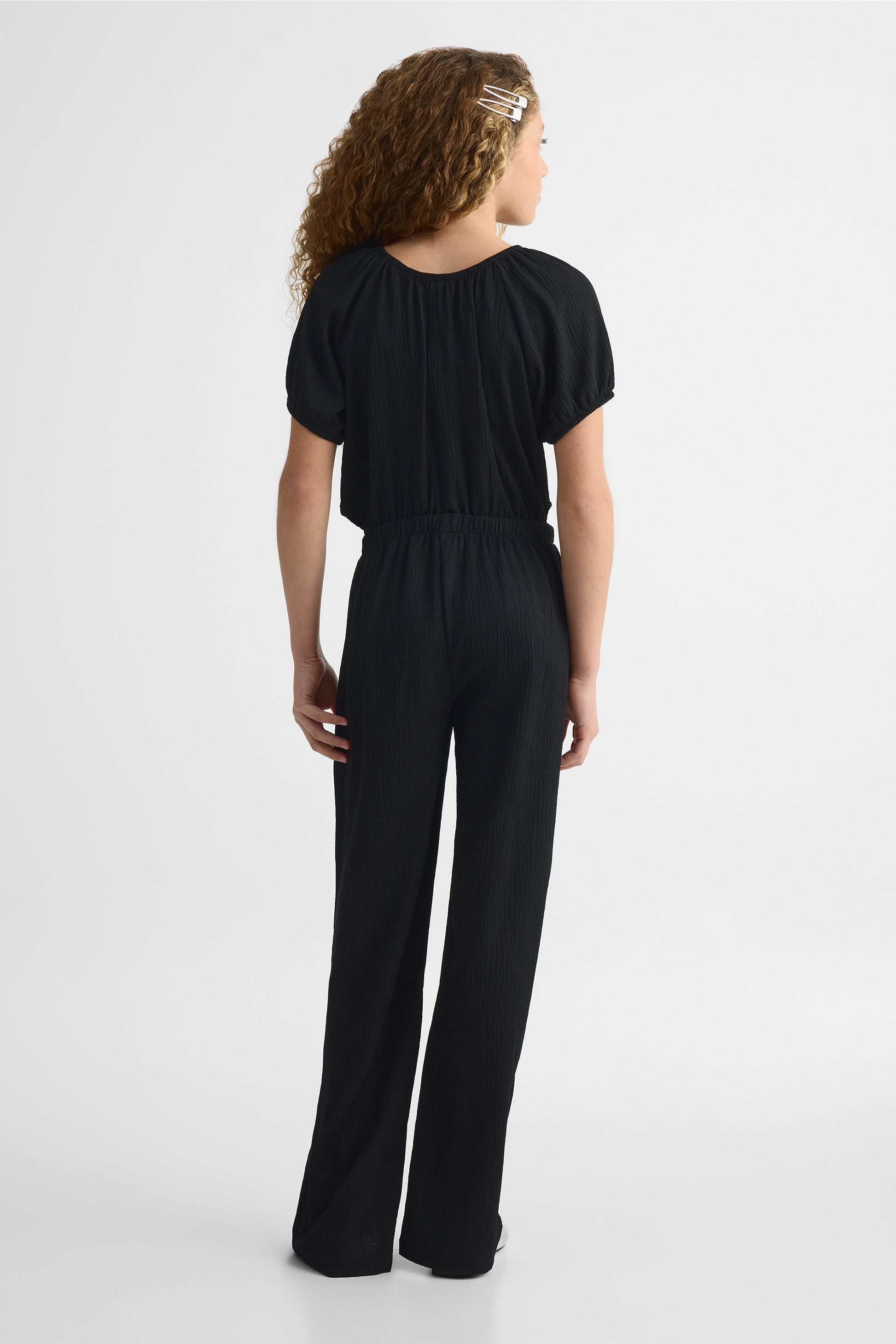 Robe à manches bouffantes - Enfant fille && NOIR