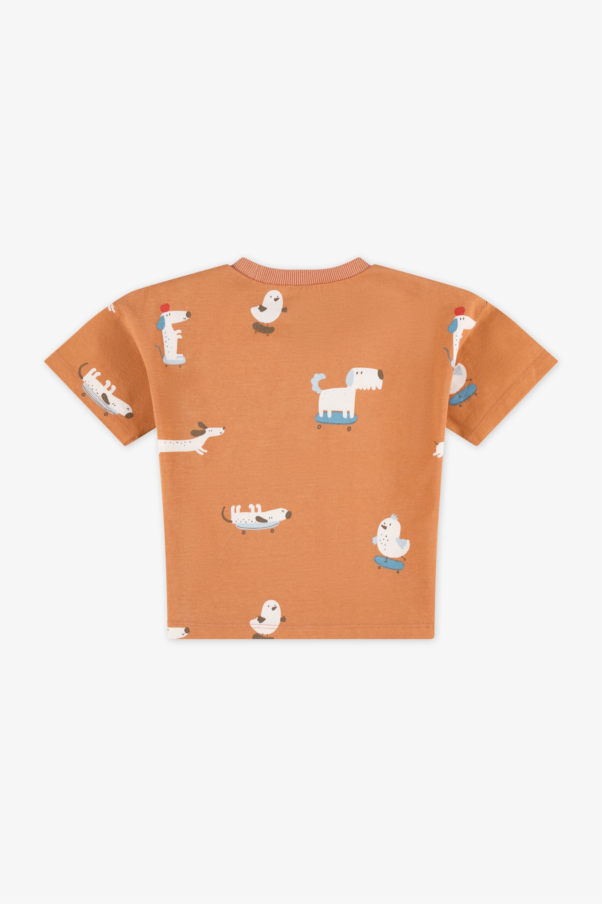 Chandail M/courtes avec poche – Bébé garçon && BRUN/MULTI
