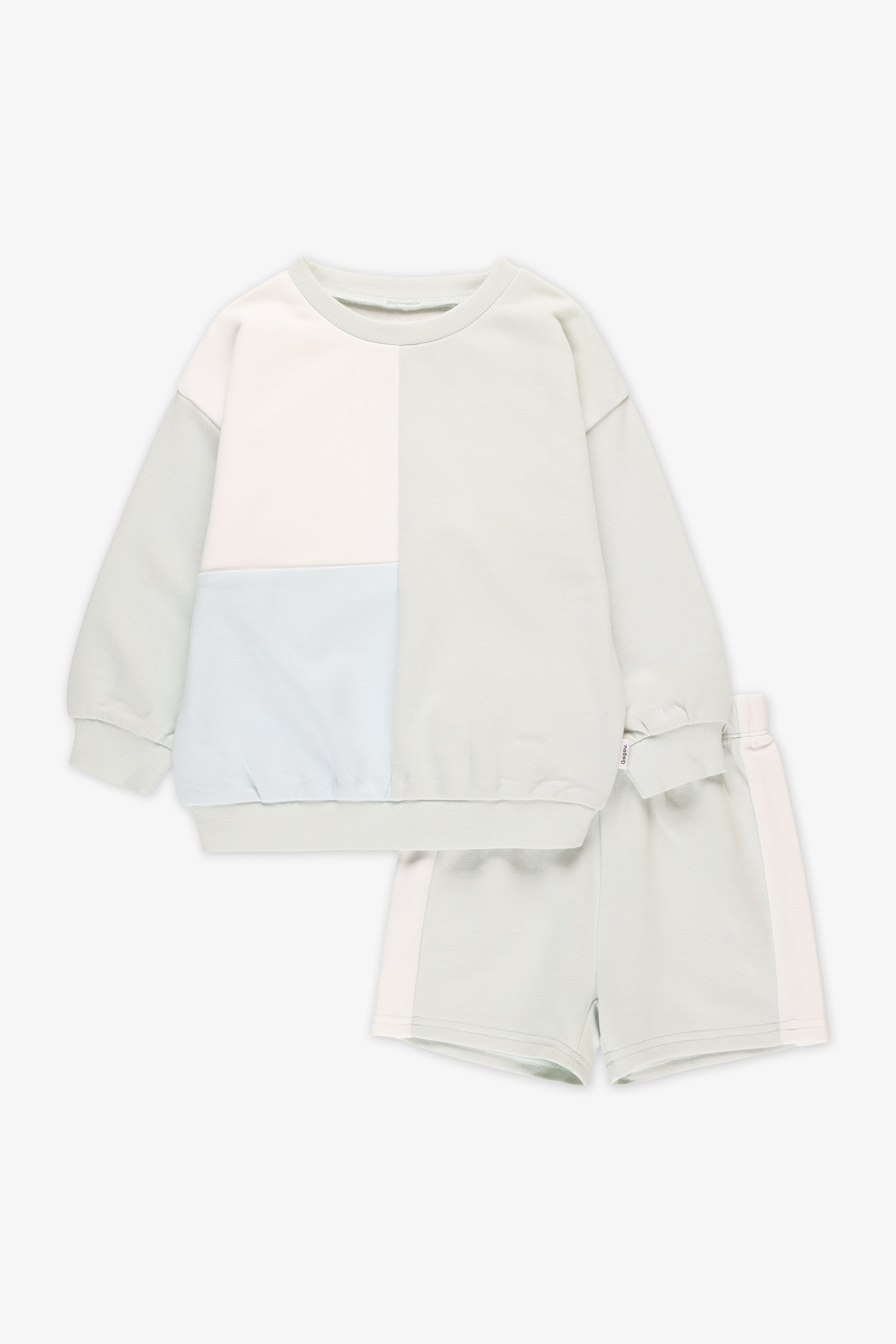 Chandail ouaté col rond, 2/35$ - Bébé garçon && MENTHE/MULTI