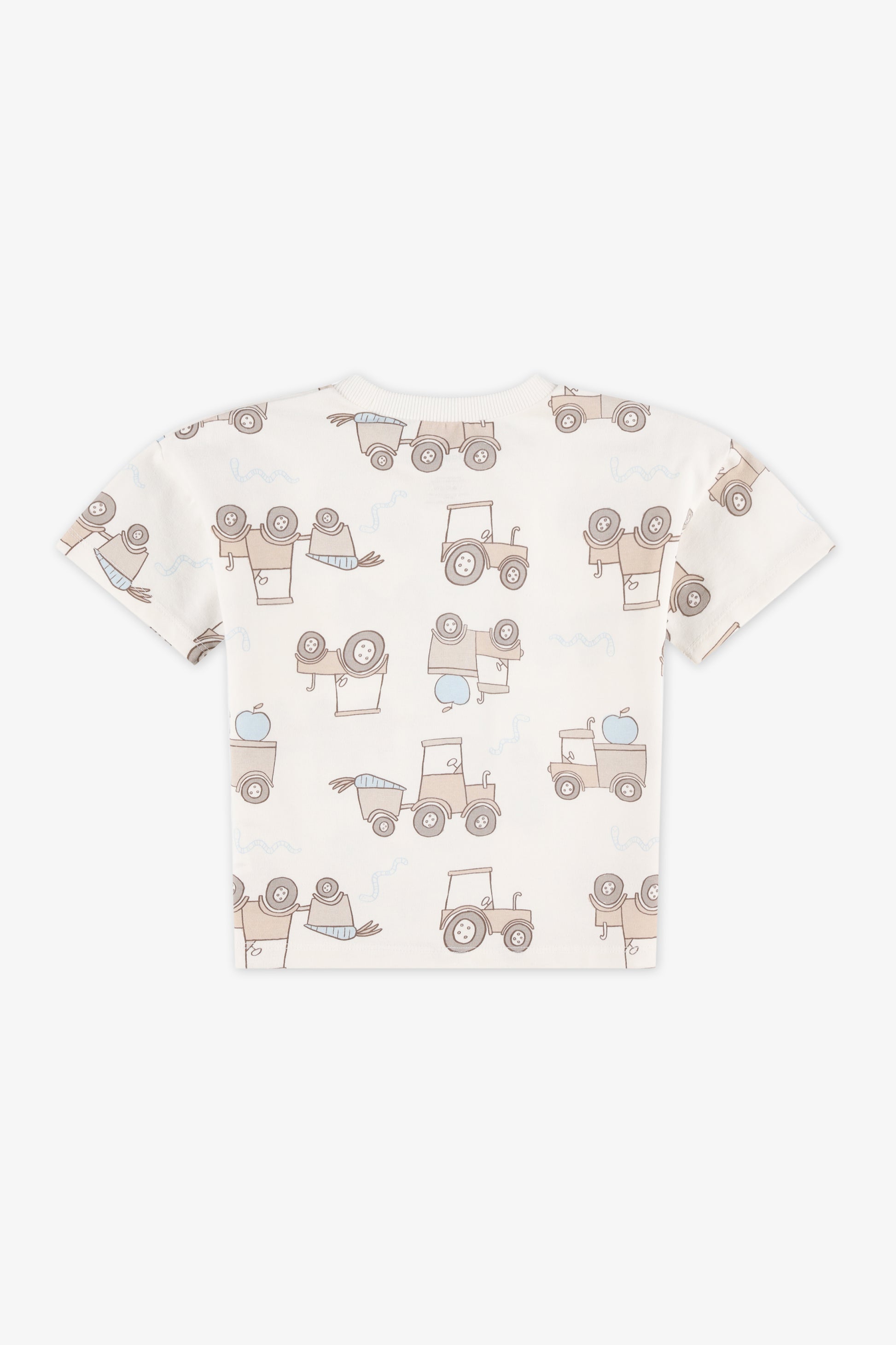 Chandail M/courtes avec poche – Bébé garçon && BLANC CASSÉ/MULTI