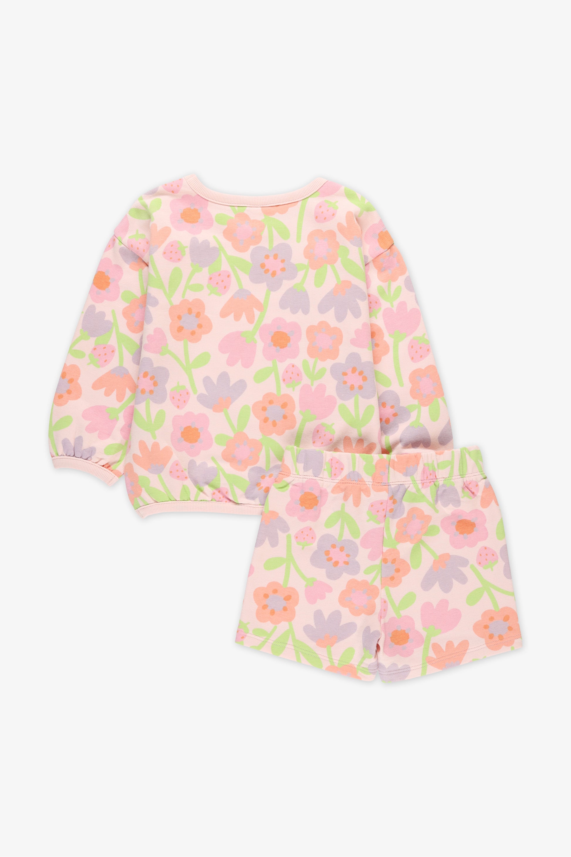 Chandail manches longues en French Terry - Bébé fille && ROSE MULTI