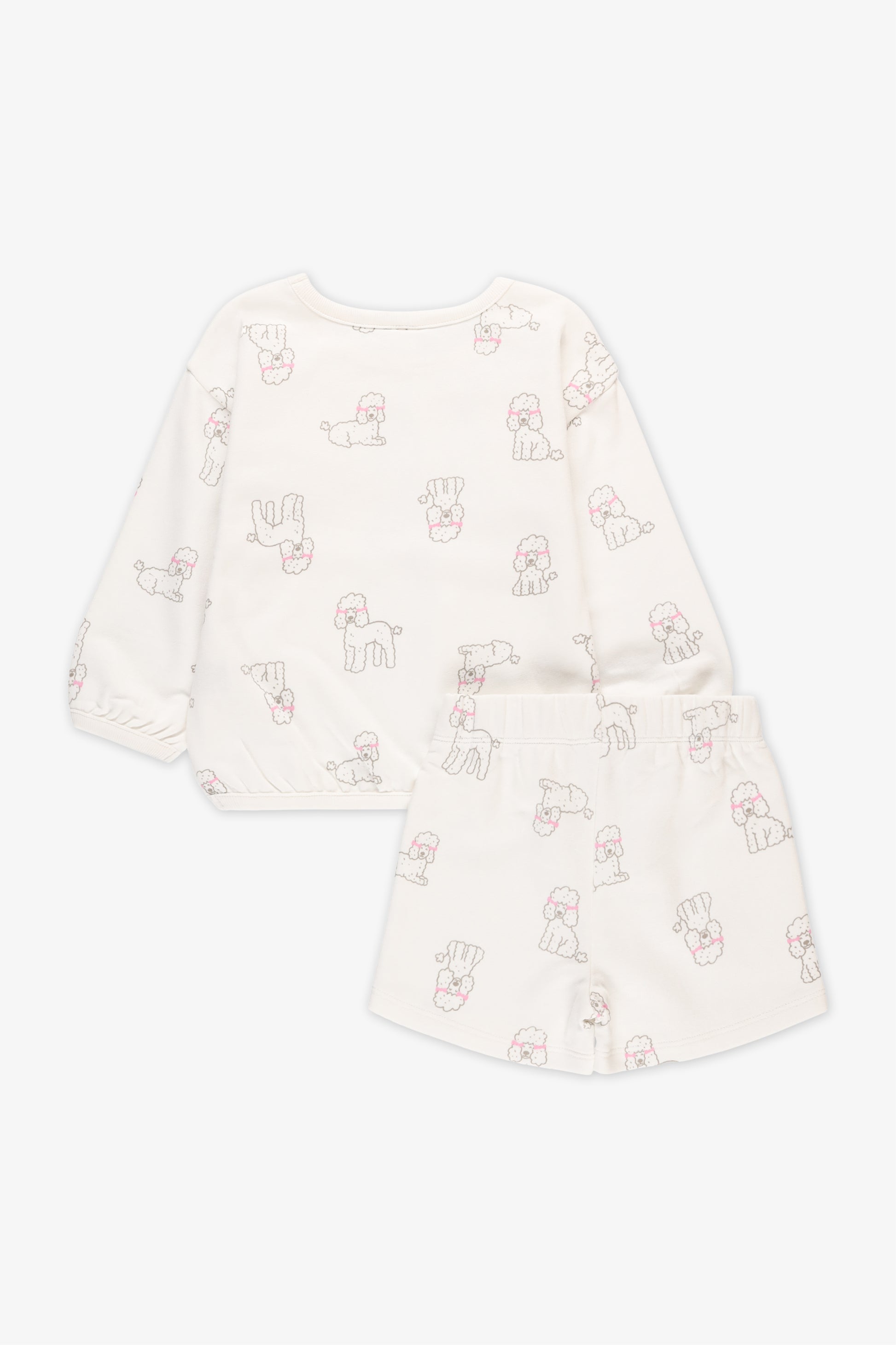 Chandail manches longues en French Terry - Bébé fille && BLANC CASSÉ/MULTI