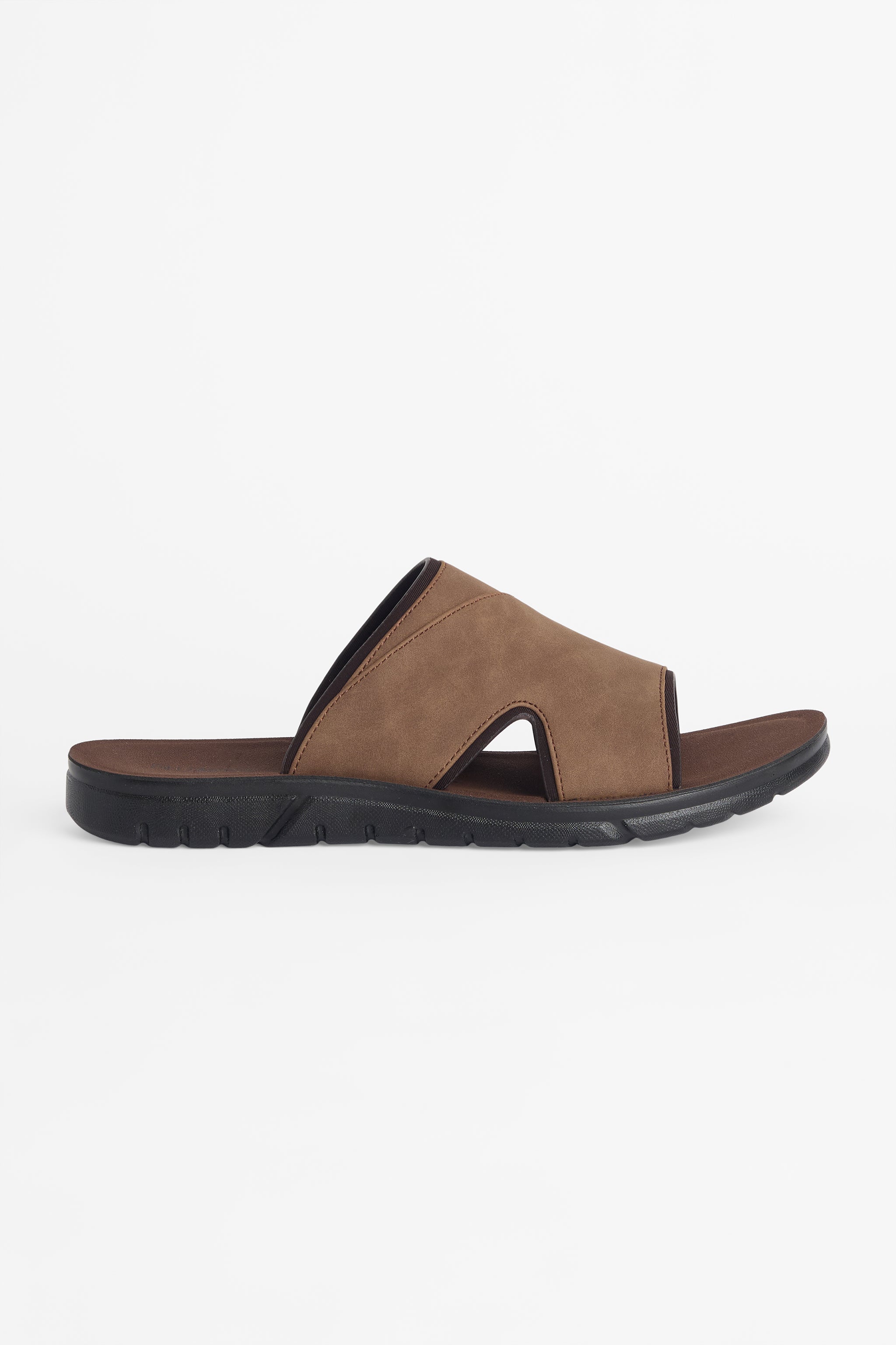 Sandales slide en PU, confort TPR - Unisexe && BRUN
