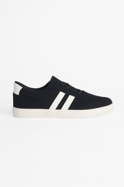 Soulier en faux suède avec lacets - Femme && NOIR