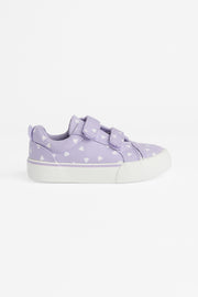 Chaussures en canevas avec velcro ajustable - Enfant && MAUVE/MULTI