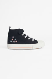 Chaussures en canevas avec velcro ajustable - Enfant && NOIR