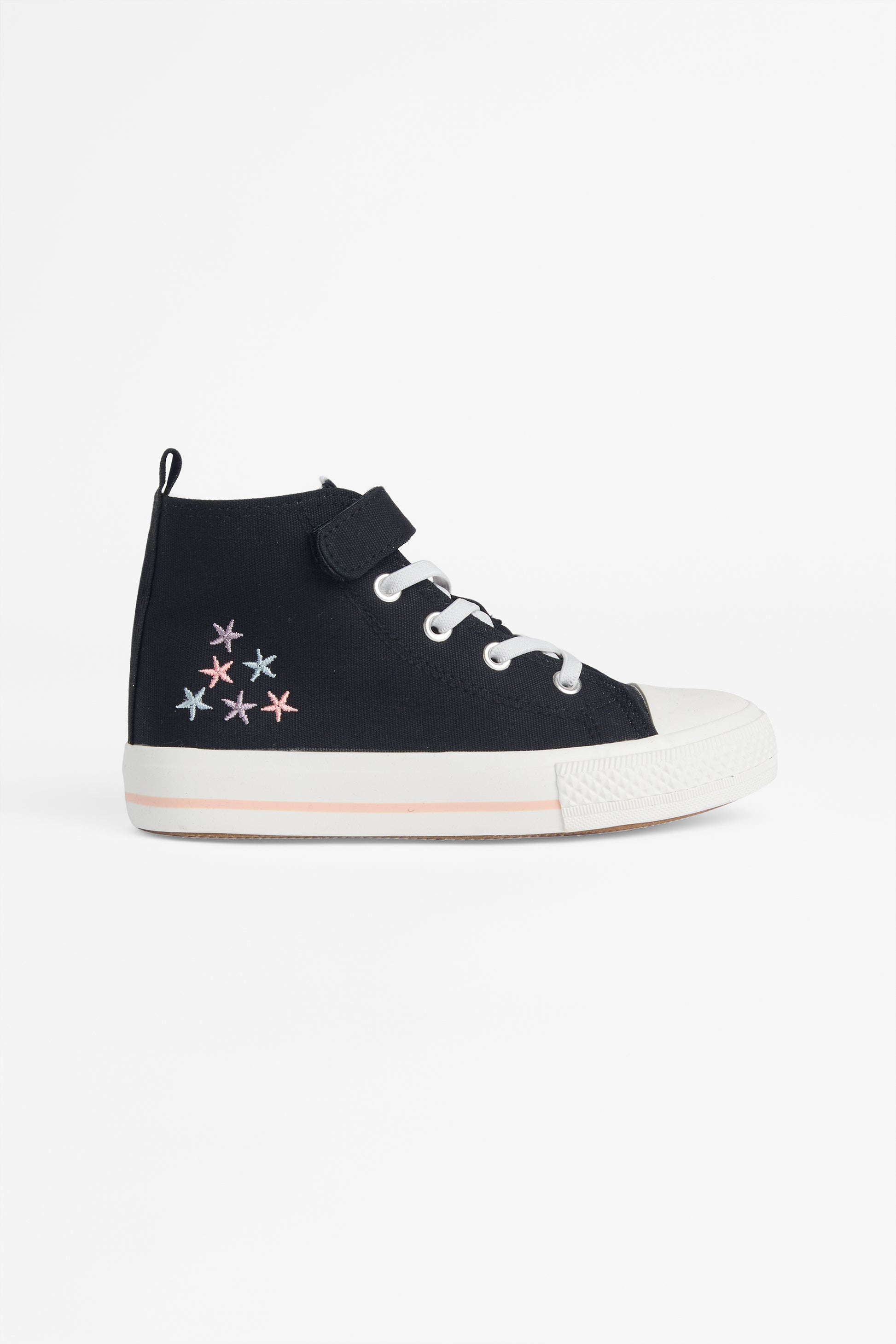 Chaussures en canevas avec velcro ajustable - Enfant && NOIR