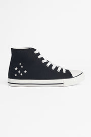 Soulier en canevas avec broderie - Enfant && NOIR