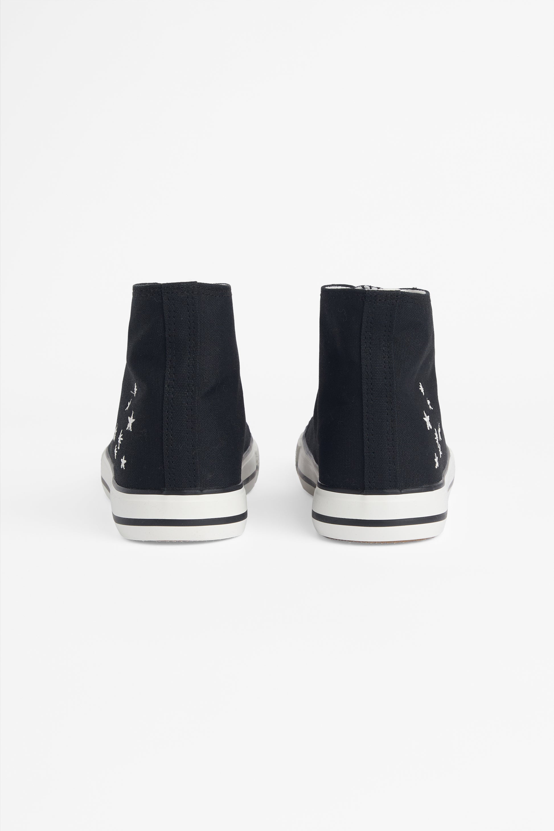 Soulier en canevas avec broderie - Enfant && NOIR