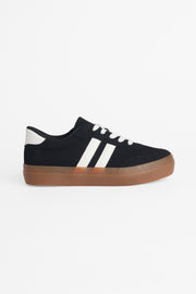Soulier en suède à semelle rubber - Ado fille && NOIR