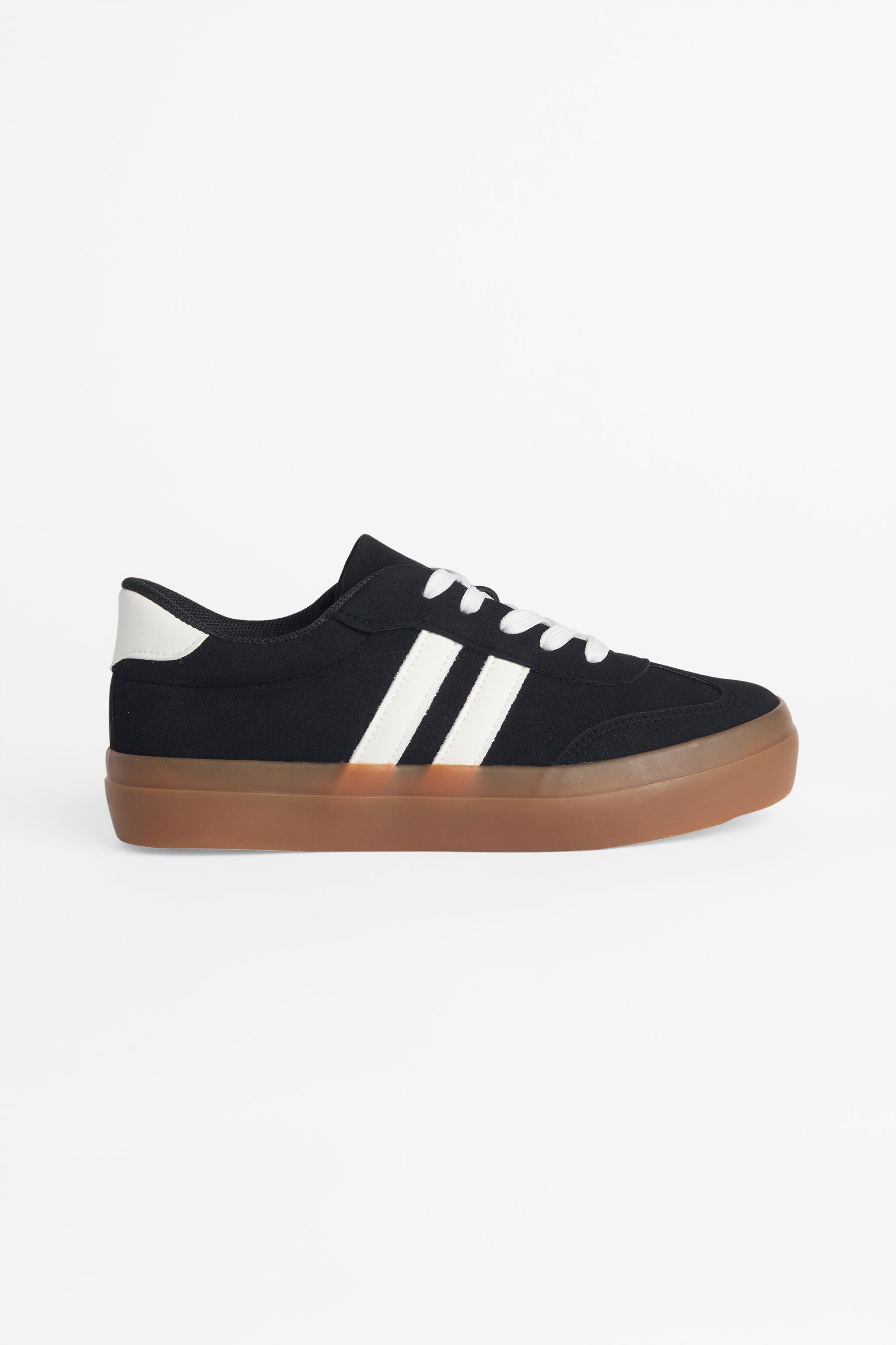 Soulier en suède à semelle rubber - Ado fille && NOIR