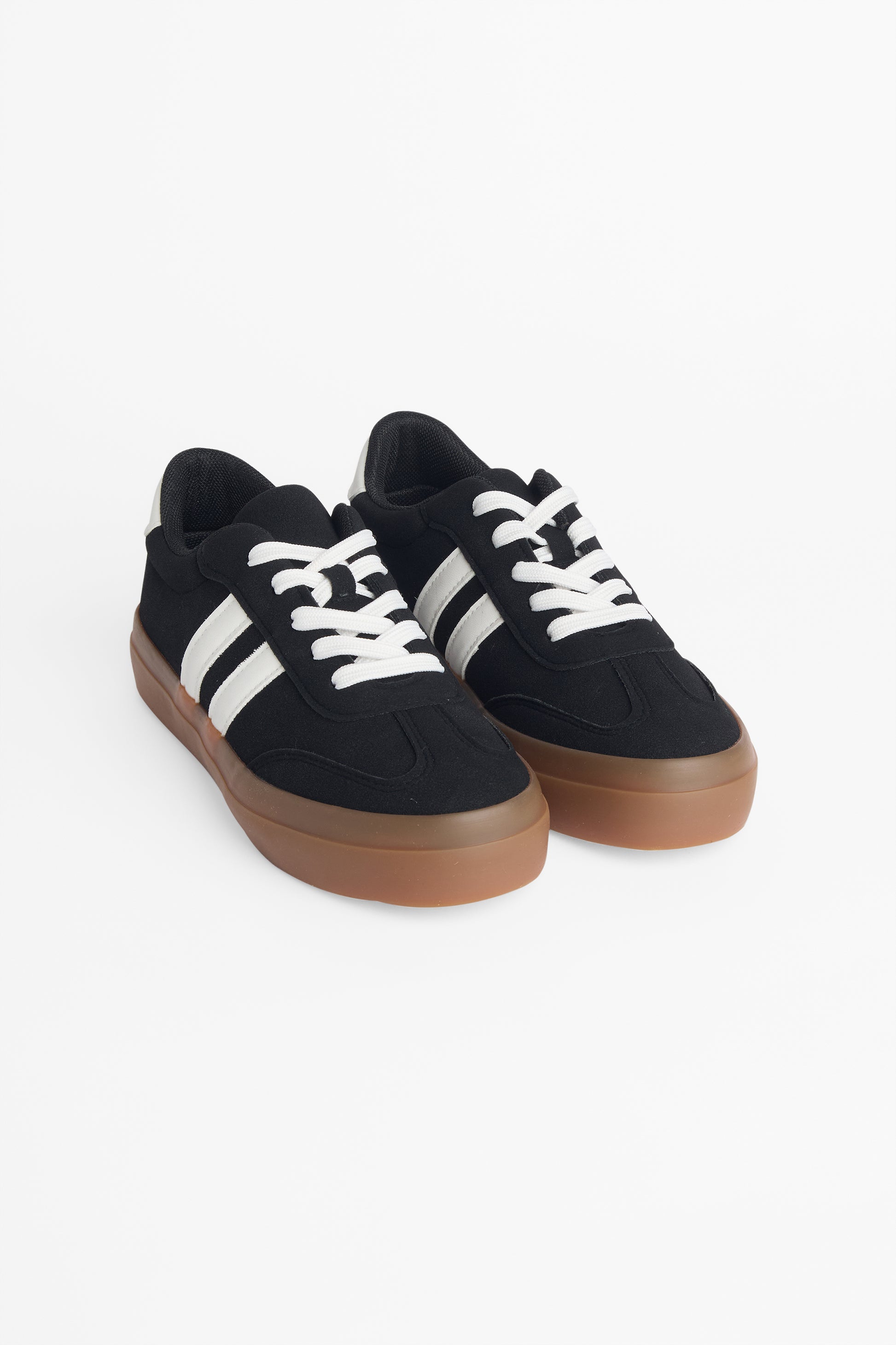 Soulier en suède à semelle rubber - Ado fille && NOIR