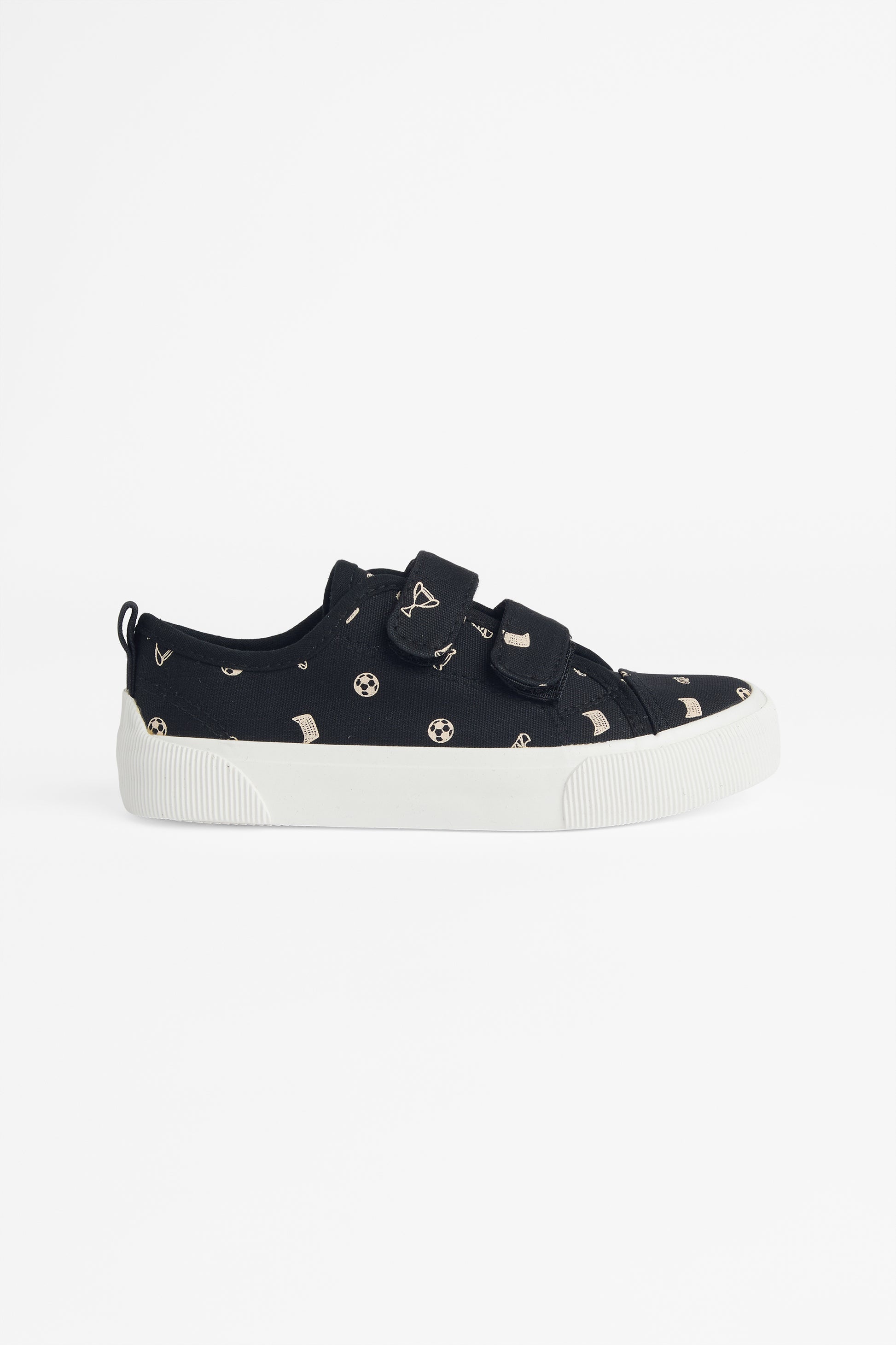 Soulier en canevas avec velcro ajustable - Enfant && NOIR/MULTI