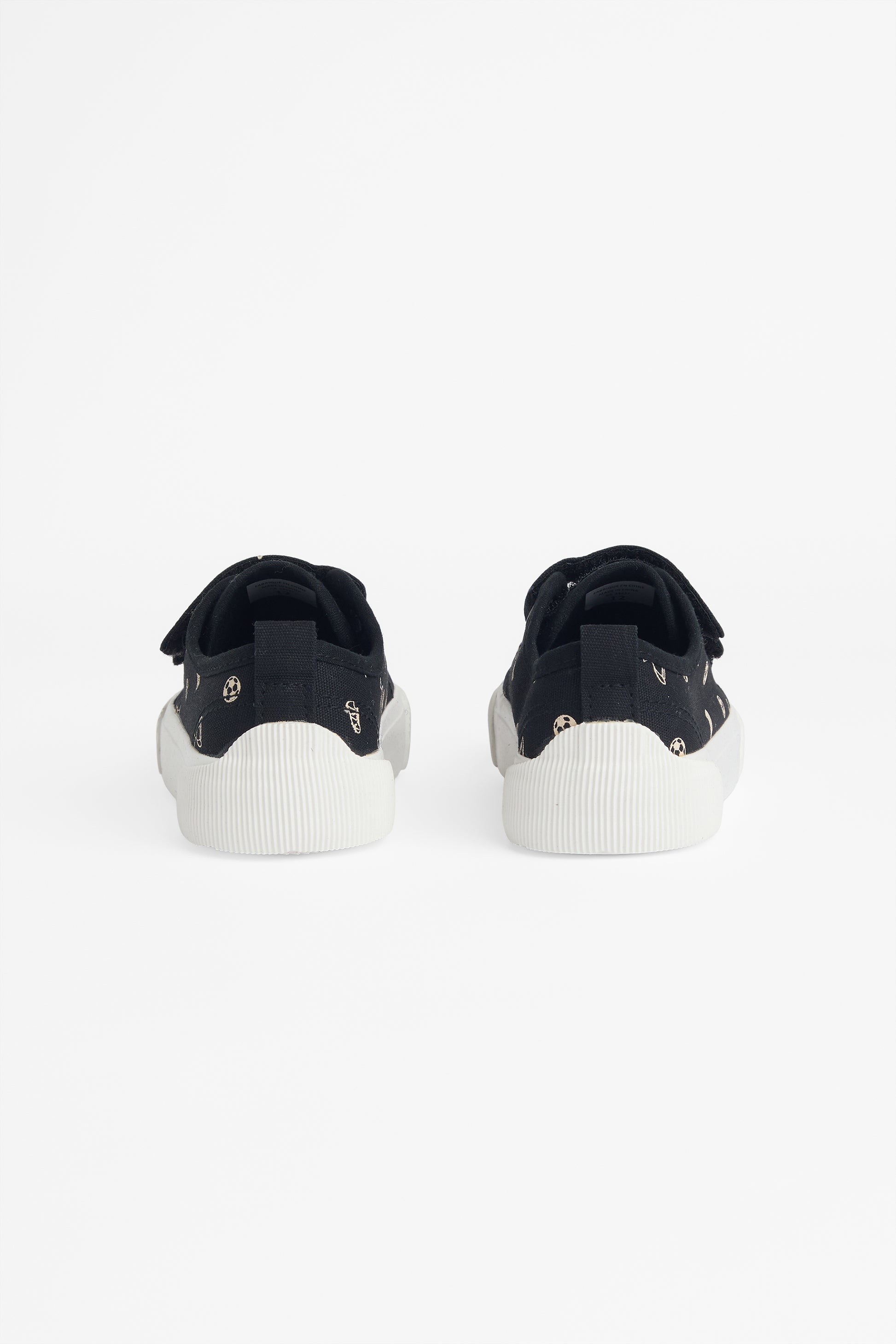 Soulier en canevas avec velcro ajustable - Enfant && NOIR/MULTI