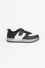 Soulier en canevas avec velcro ajustable - Enfant && NOIR