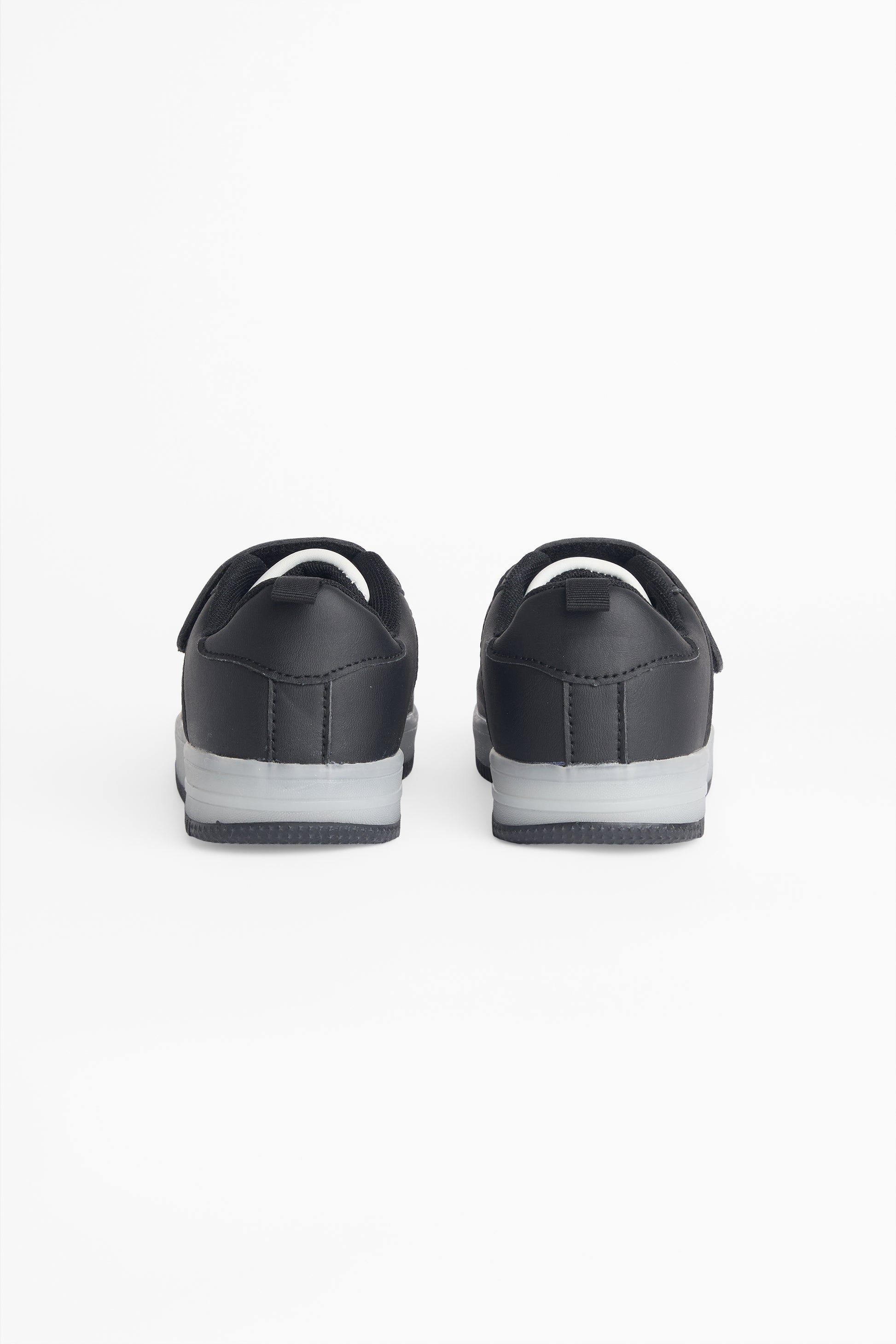 Soulier en canevas avec velcro ajustable - Enfant && NOIR