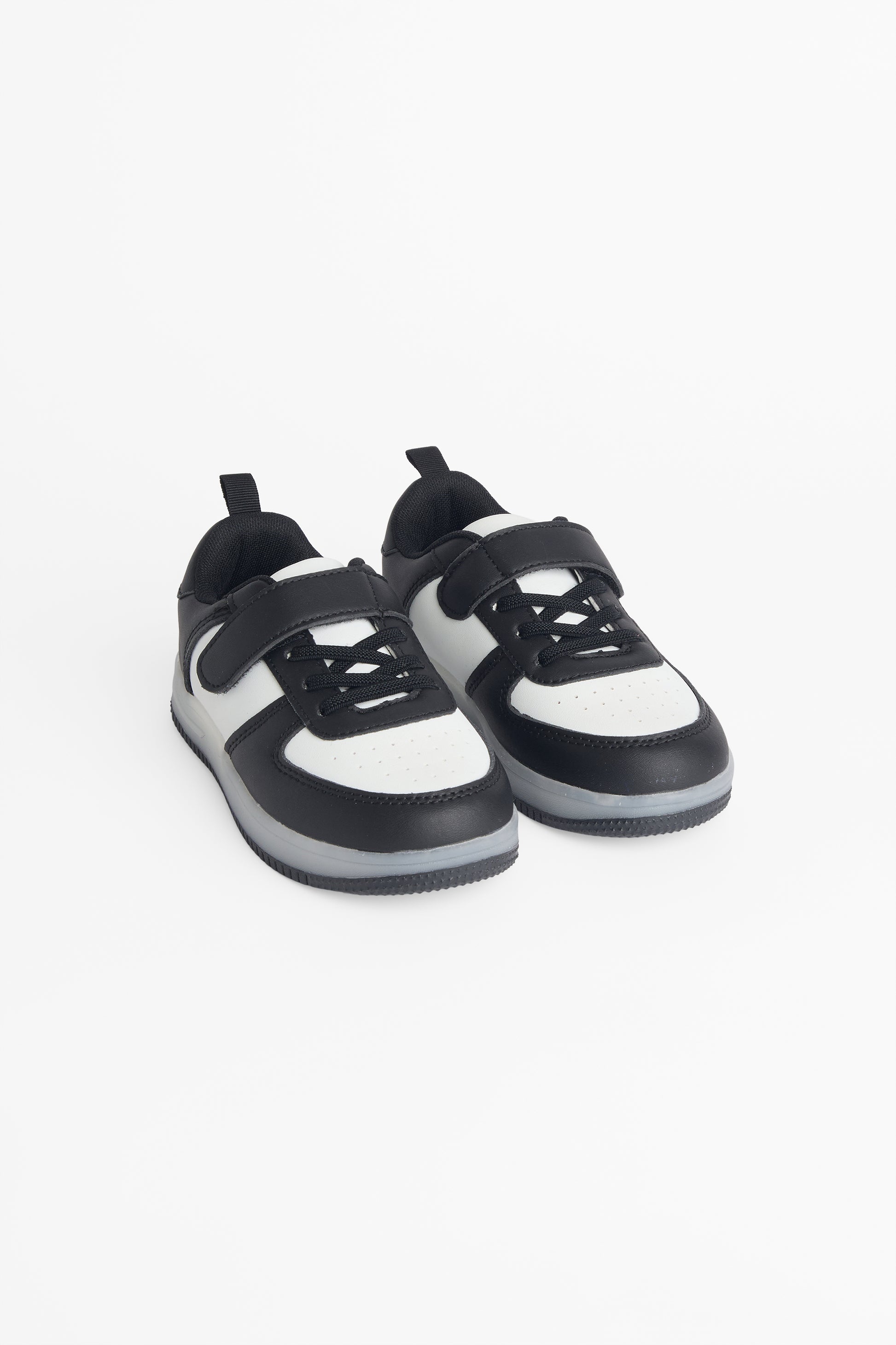 Soulier en canevas avec velcro ajustable - Enfant && NOIR