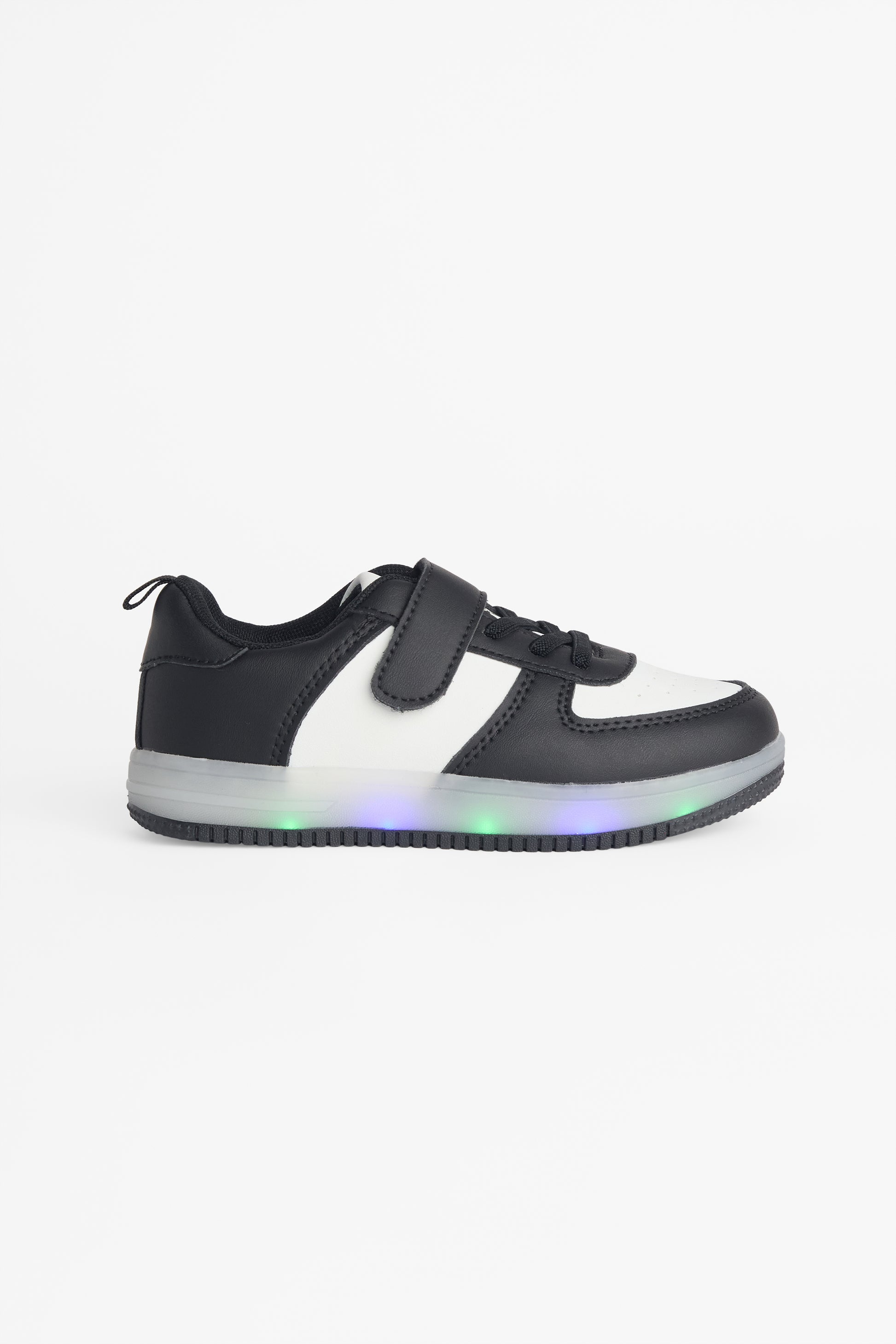 Soulier en canevas avec velcro ajustable - Enfant && NOIR
