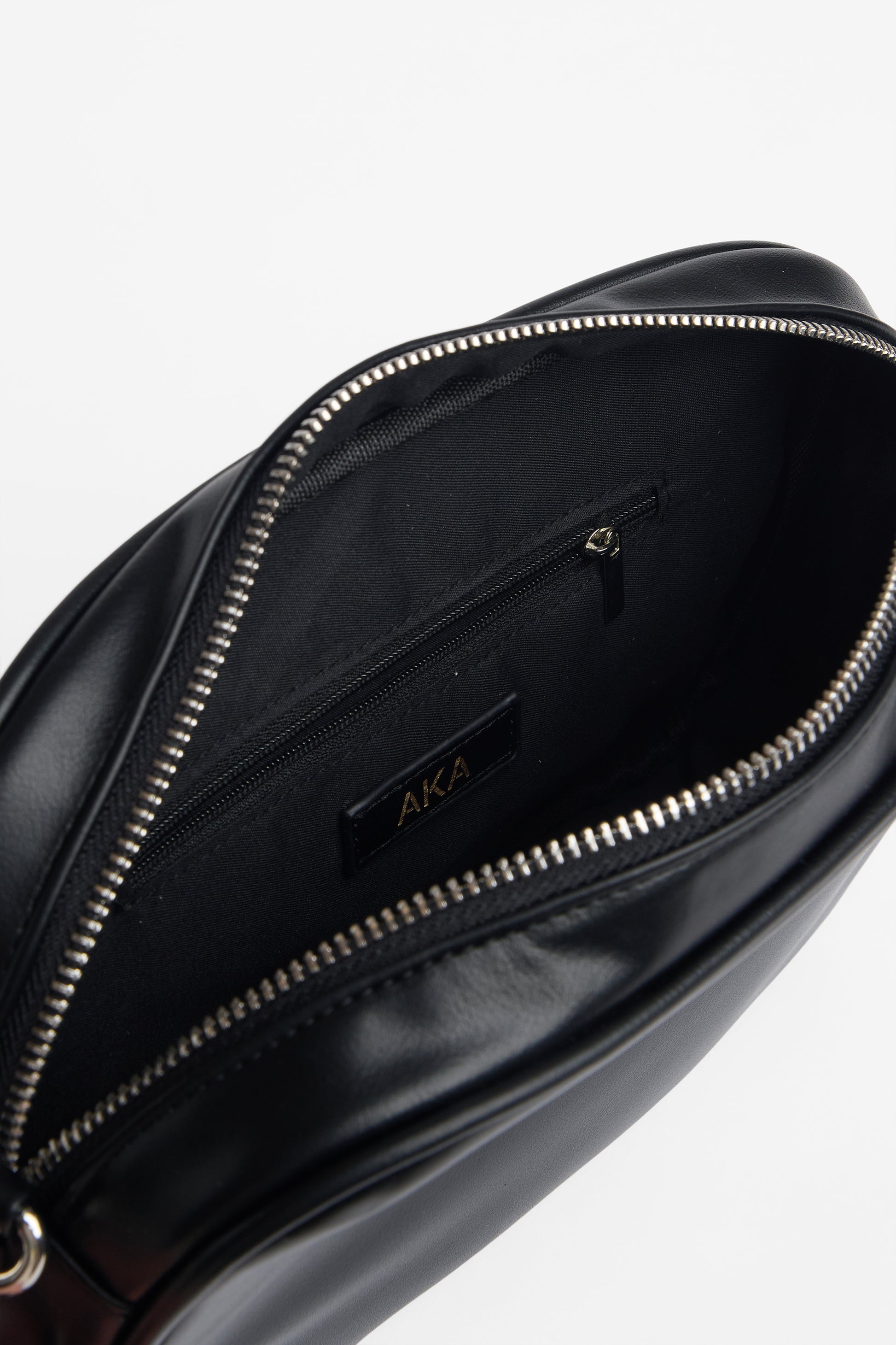 Sac à main en cuir PU grain plat - Femme && NOIR