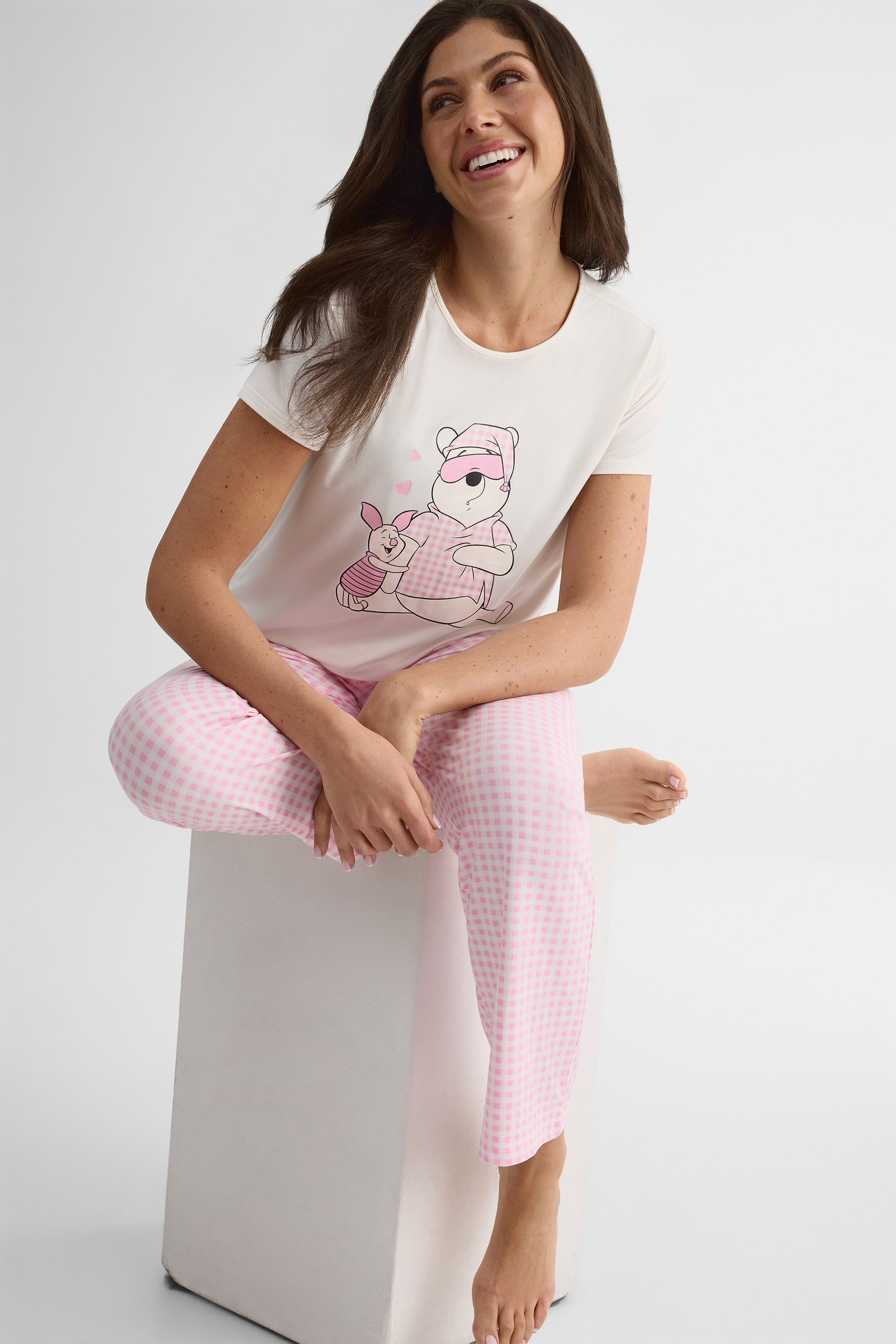 Pyjama Winnie l'Ourson 2 pièces – Femme && BLANC CASSÉ/MULTI