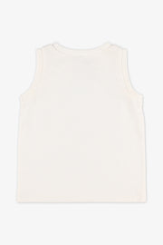 Camisole unie col rond en jersey - Ado garçon && BLANC CASSÉ
