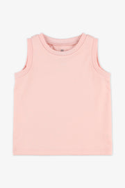 Camisole unie col rond en jersey - Bébé fille && ROSE