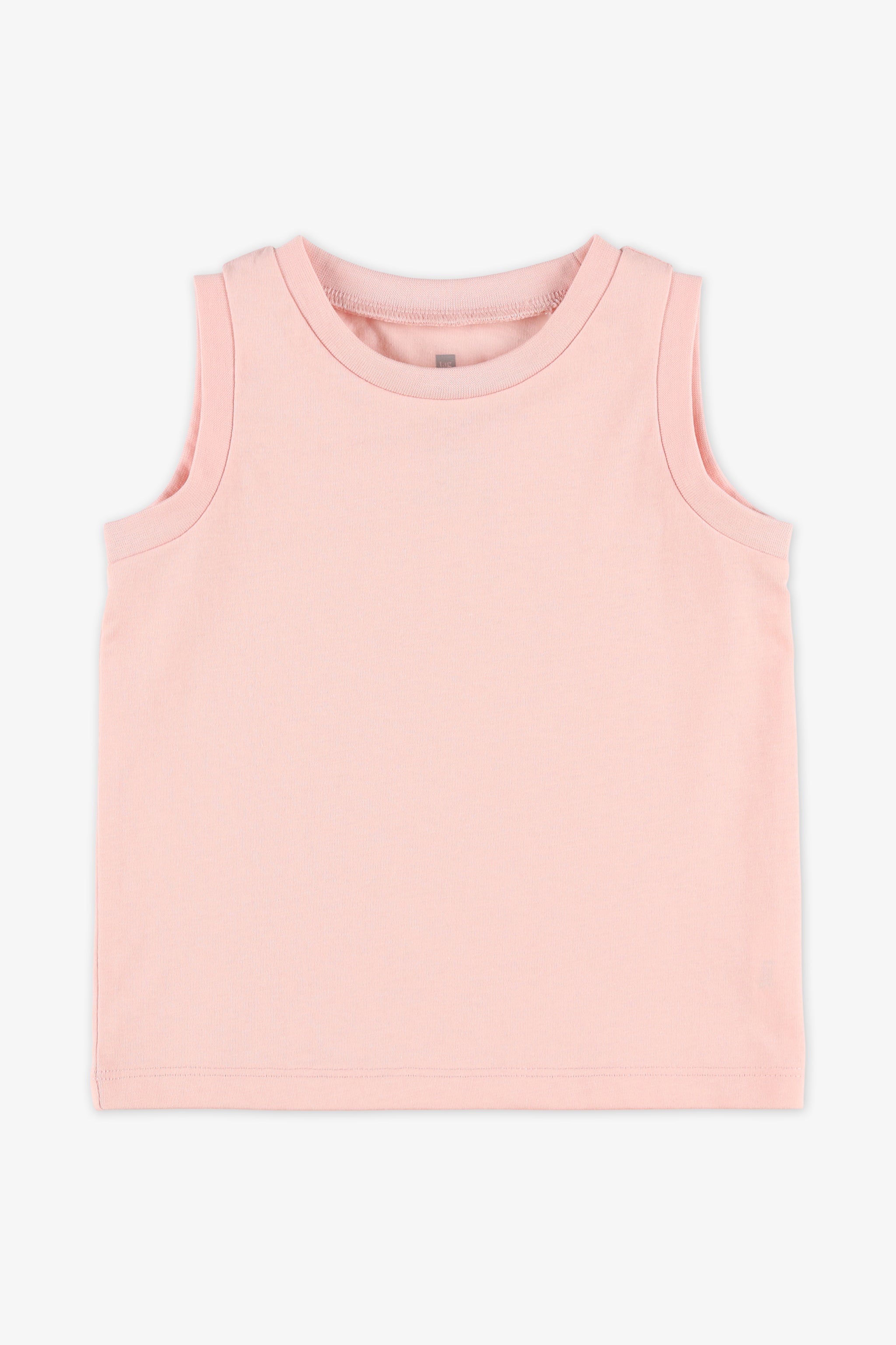Camisole unie col rond en jersey - Bébé fille && ROSE