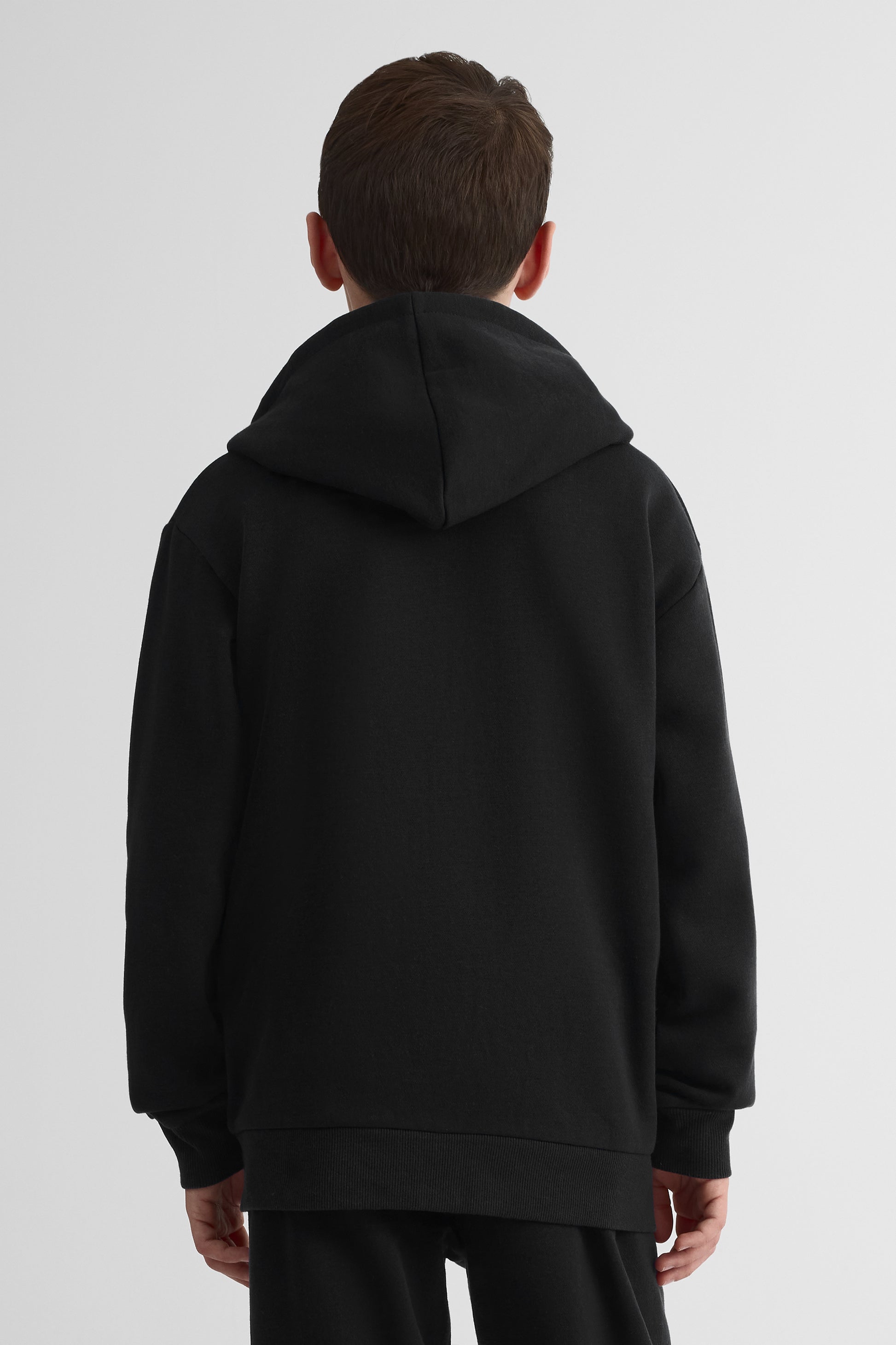 Pantalon ouaté uni en coton - Bébé && NOIR