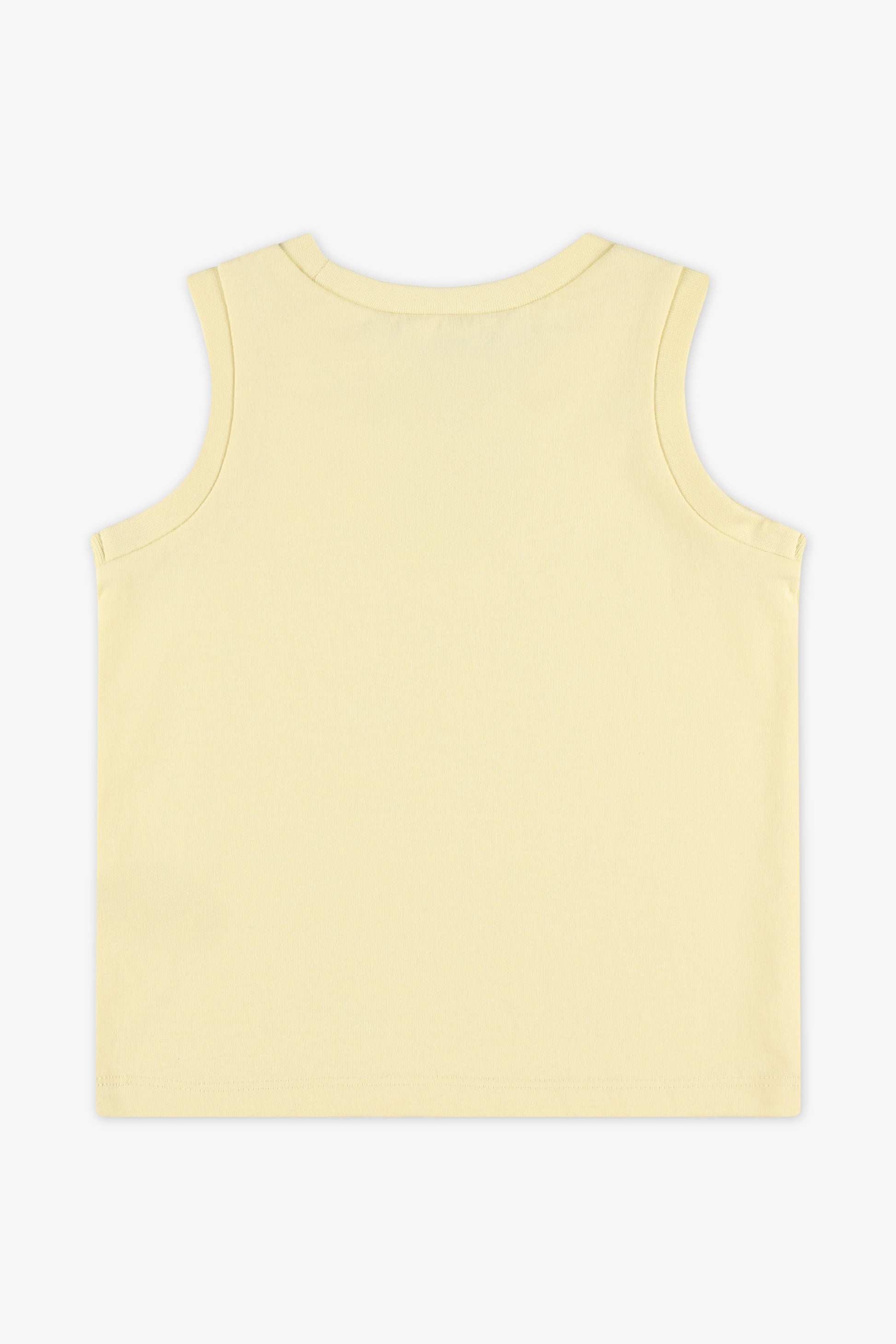 Camisole col rond unie en jersey - Bébé garçon && JAUNE